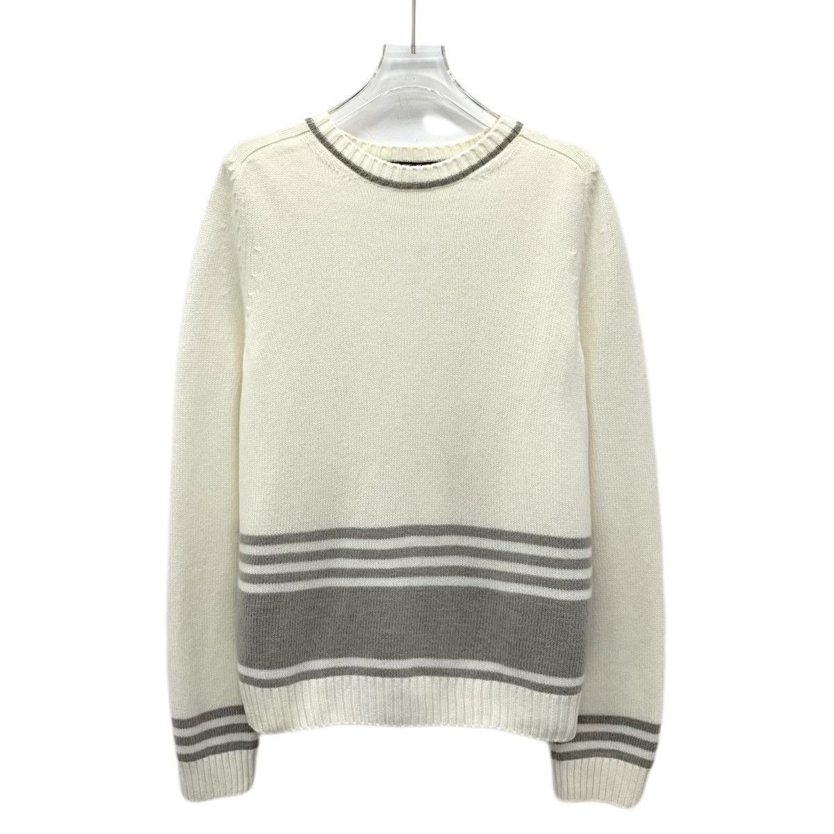 Loro Piana Loro Piana Color Block Cashmere Long Sleeve Knitwear K26WX Size L / US 10 / IT 46 - 1 Thumbnail