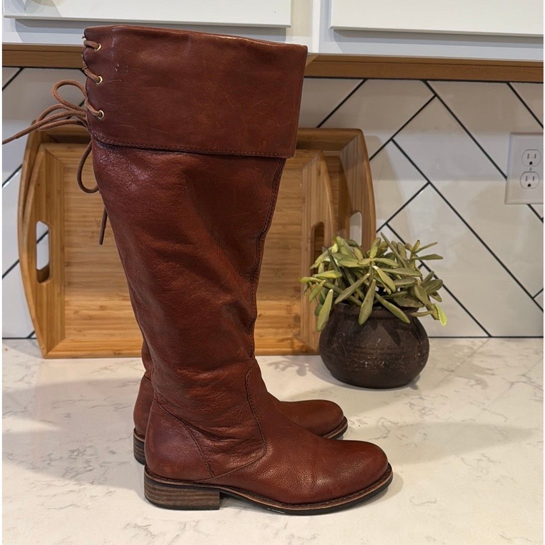 Vince Camuto Vince Camuto Fays riding boot cognac brown leather sz 7 Size US 7 / IT 37 - 2 Thumbnail