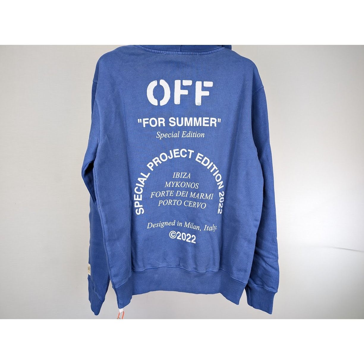 Off-White o1rshd1 SMR- Ibiza Hoodie in Blue White Size US M / EU 48-50 / 2 - 20 Thumbnail