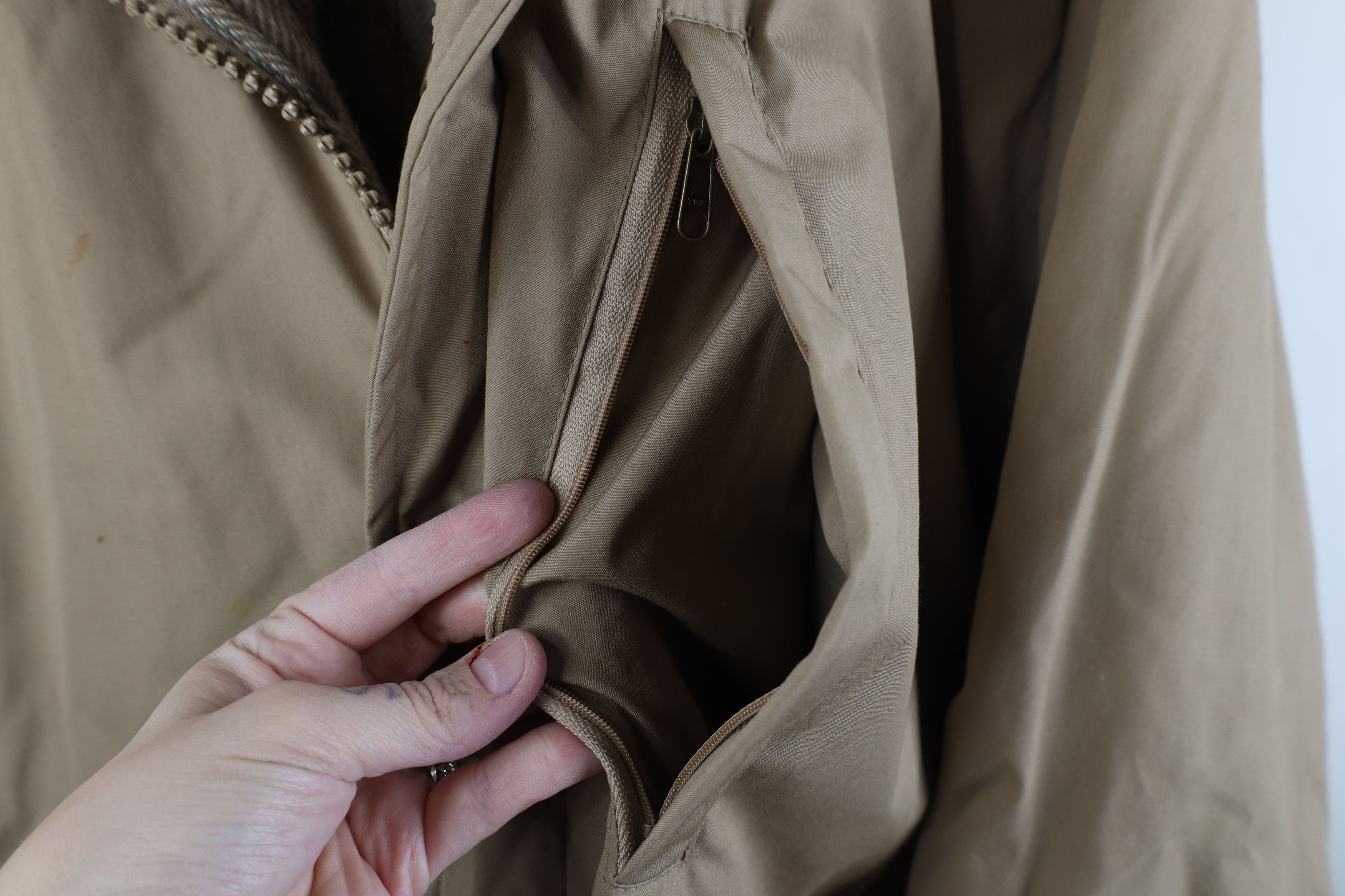 Woolrich Woolen Mills Vintage 90s Woolrich Wool Lined Trench Coat Parka Jacket USA Size US XL / EU 56 / 4 - 7 Thumbnail