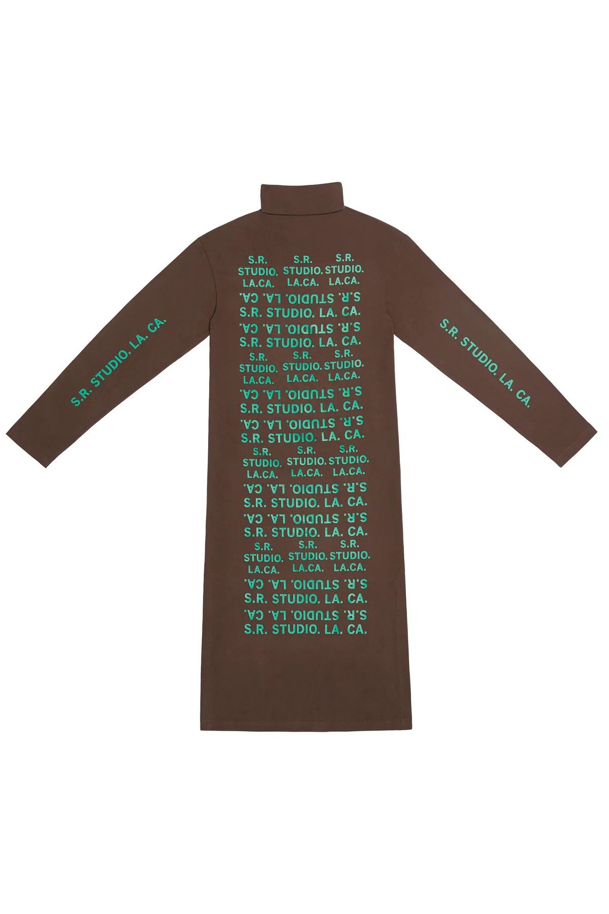 Sterling Ruby $1055 S.R. Studio S.R.S. Logo Long Sleeve Turtleneck Dress Size M / US 6-8 / IT 42-44 - 2 Thumbnail