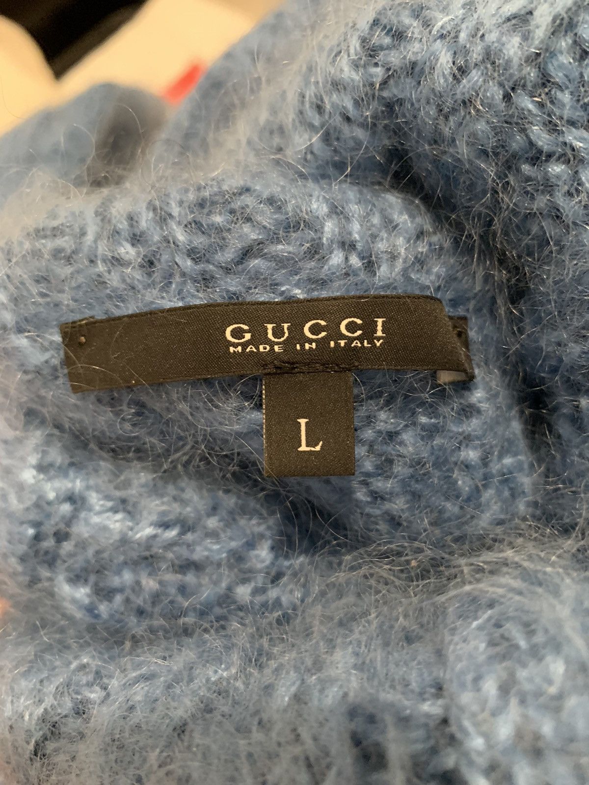 Gucci FW13 Runway Blue Mohair Turtleneck Sweater Size US L / EU 52-54 / 3 - 10 Thumbnail