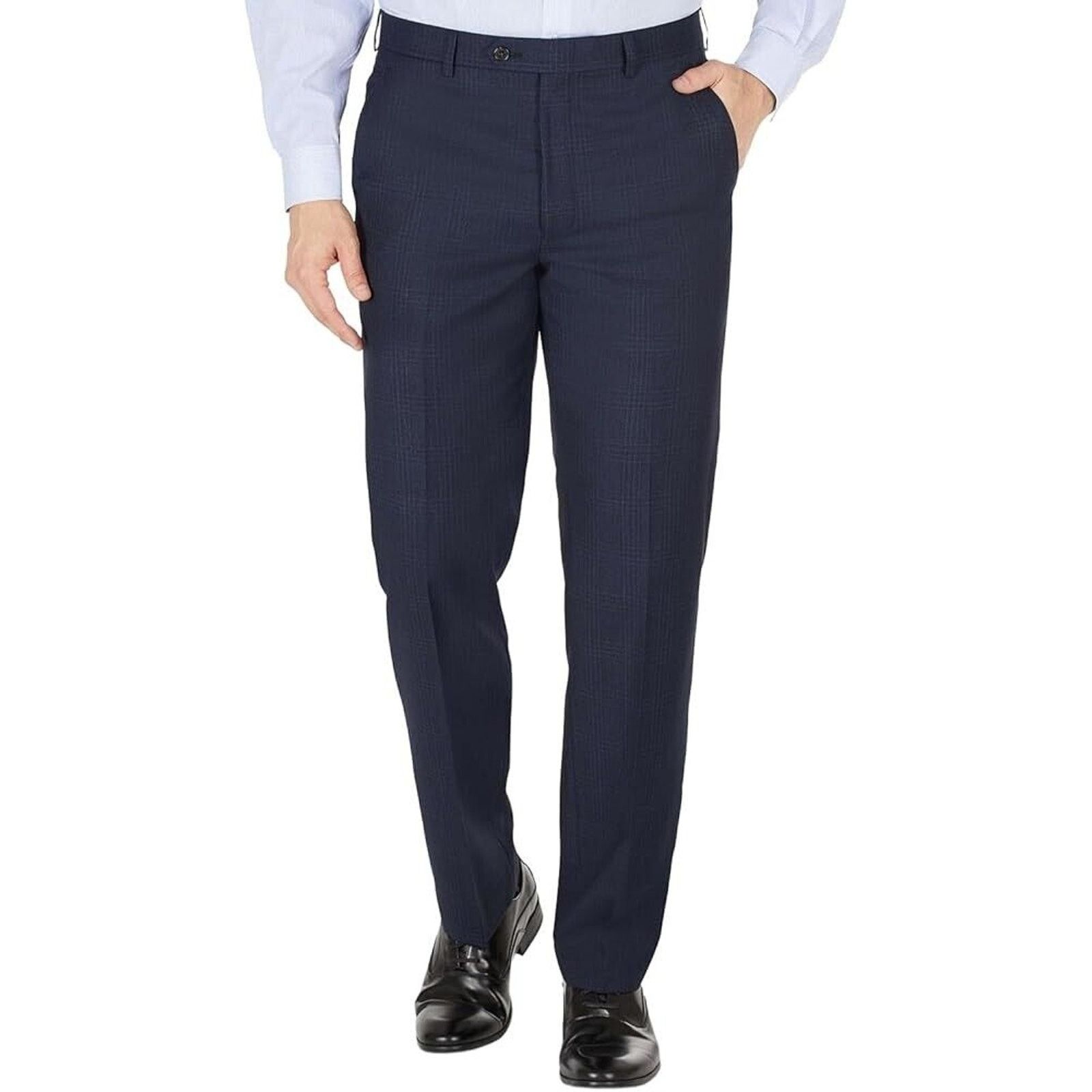 Lauren Ralph Lauren New Lauren Ralph Lauren Navy Blue Plaid Wool Pants 38 X 30 Size US 38 / EU 54 - 1 Thumbnail