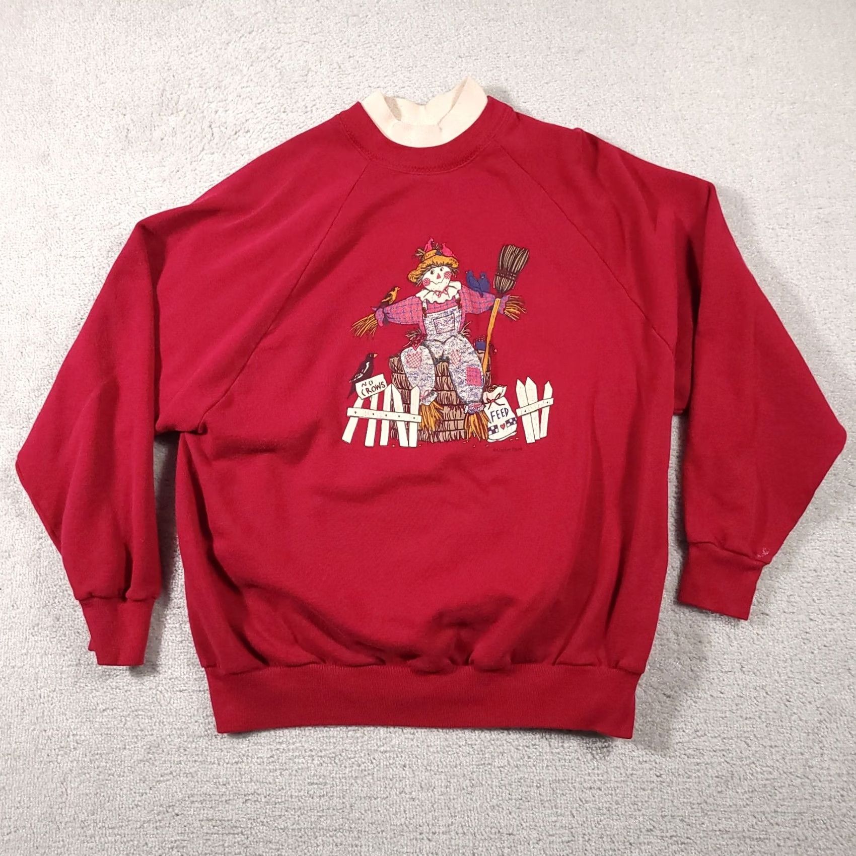 Vintage VINTAGE Gopher Sport Sweatshirt Women’s 2X Plus Gray Cotton Blend USA Made Farm Scarecrow Grannycore 1980s Mens Women Girls Size XXL / US 16-18 / IT 52-54 - 2 Thumbnail