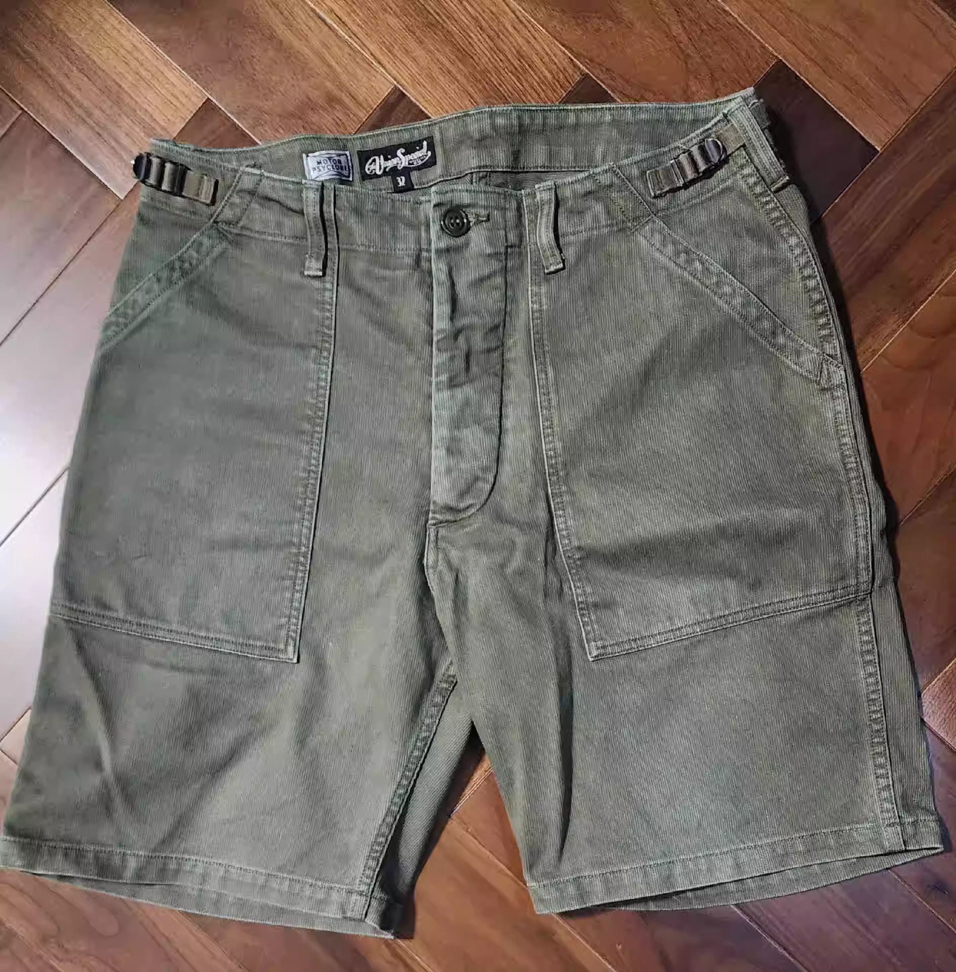 image of Freewheelers Jungle Cloth Five Point Pants in Grey, Men's (Size 32)