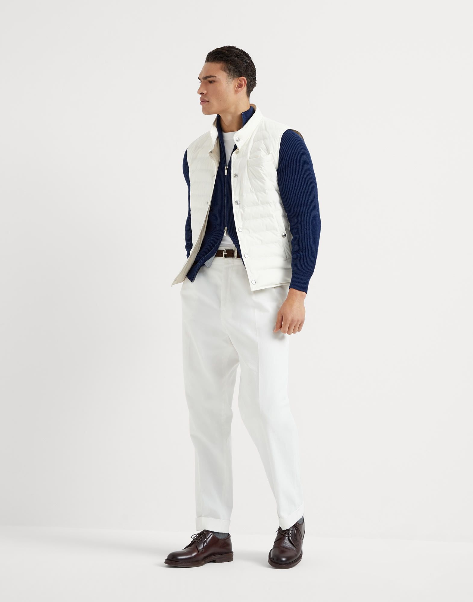 Brunello Cucinelli o1la1rc1a0925 Cardigan in Blue Size US L / EU 52-54 / 3 - 5 Thumbnail