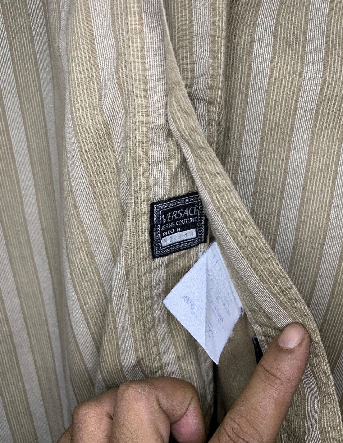 Versace 🔥Versace striped button down shirt Size US L / EU 52-54 / 3 - 11 Thumbnail