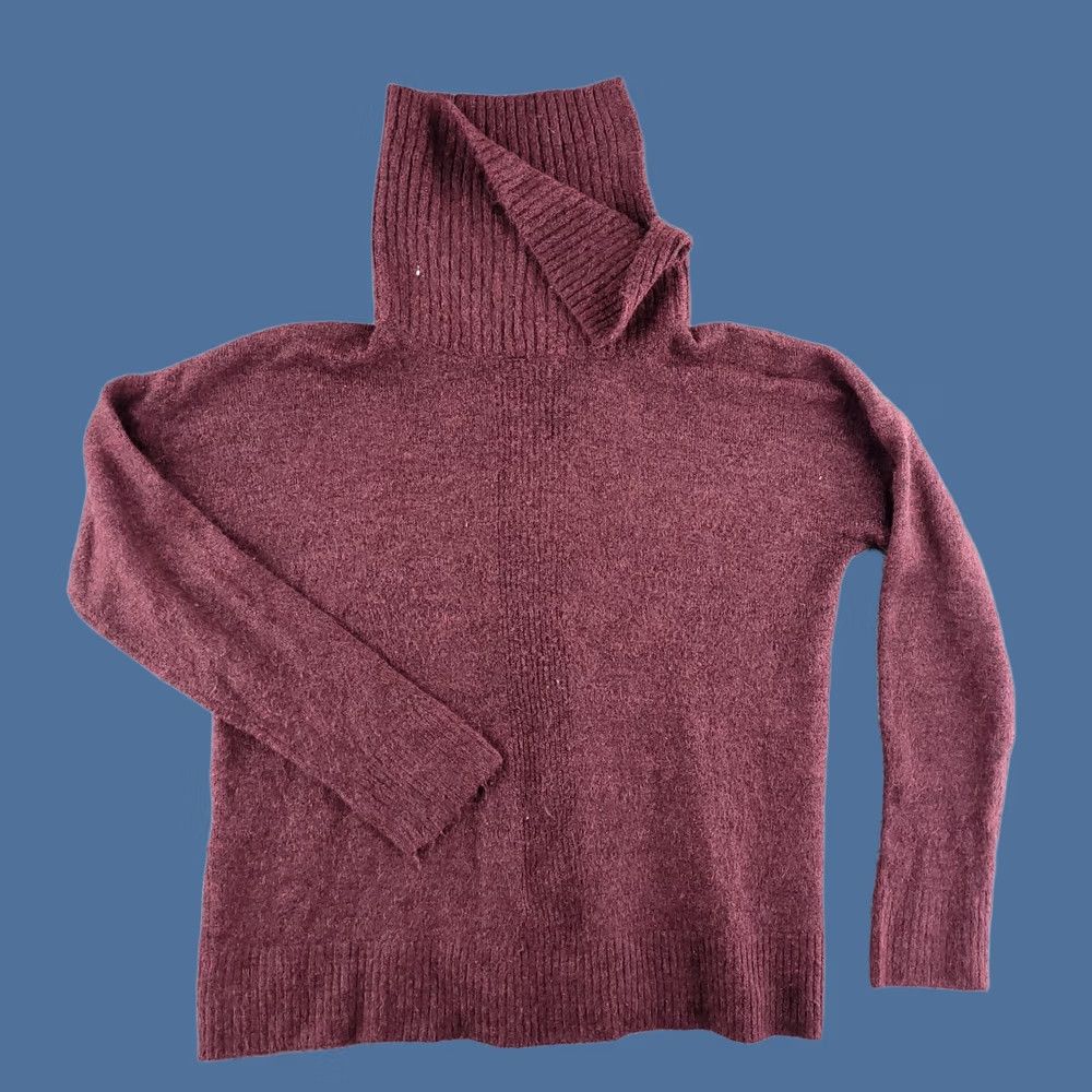 Banana Republic Banana Republic Sweater Womens Medium Red Turtleneck Knit Stretch Pullover Knitwear MensN/A Size M / US 6-8 / IT 42-44 - 1 Thumbnail