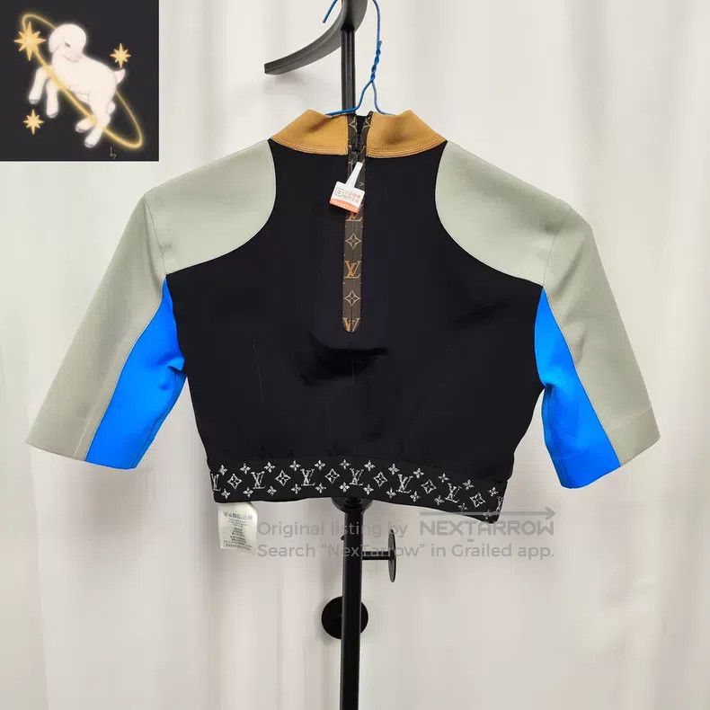 Louis Vuitton Louis Vuitton Black and blue color-block logo print elasti Size XXS / US 00 / IT 34 - 1 Thumbnail