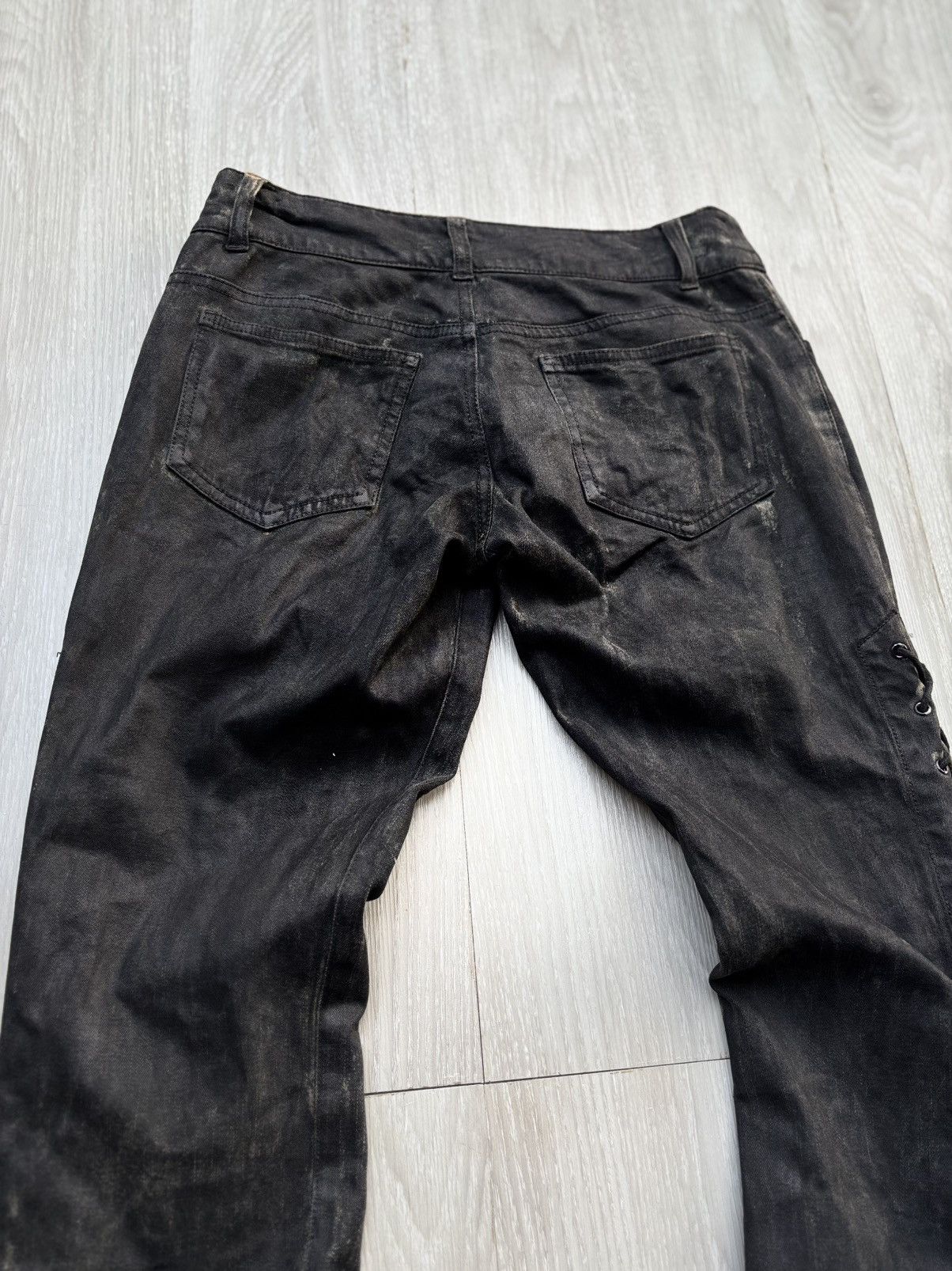 Japanese Brand VERTGARMENTS lace up flare jeans Size US 28 / EU 44 - 8 Thumbnail