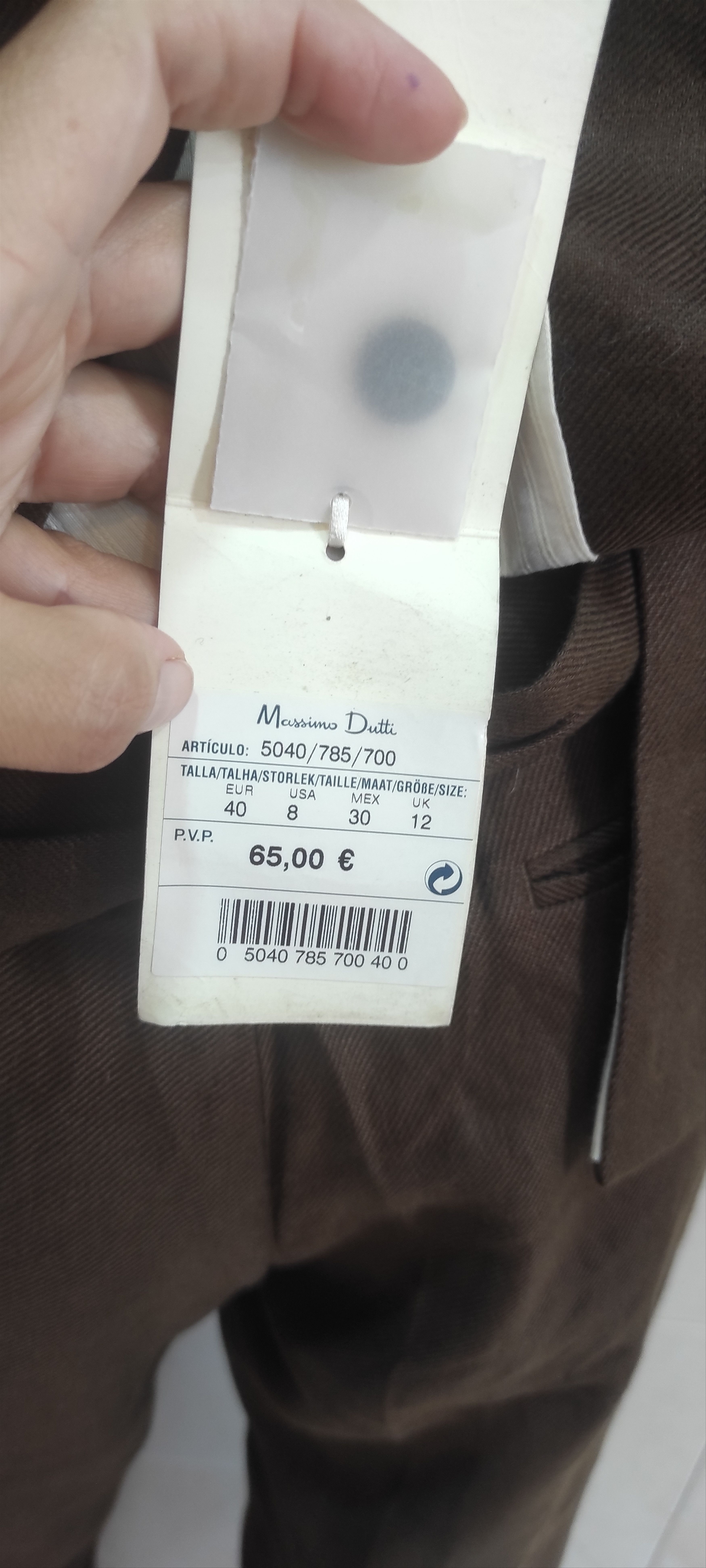 Massimo Dutti Massimo Dutti Brown Linen Classic Women Suit Made Spain Size M / US 6-8 / IT 42-44 - 9 Thumbnail
