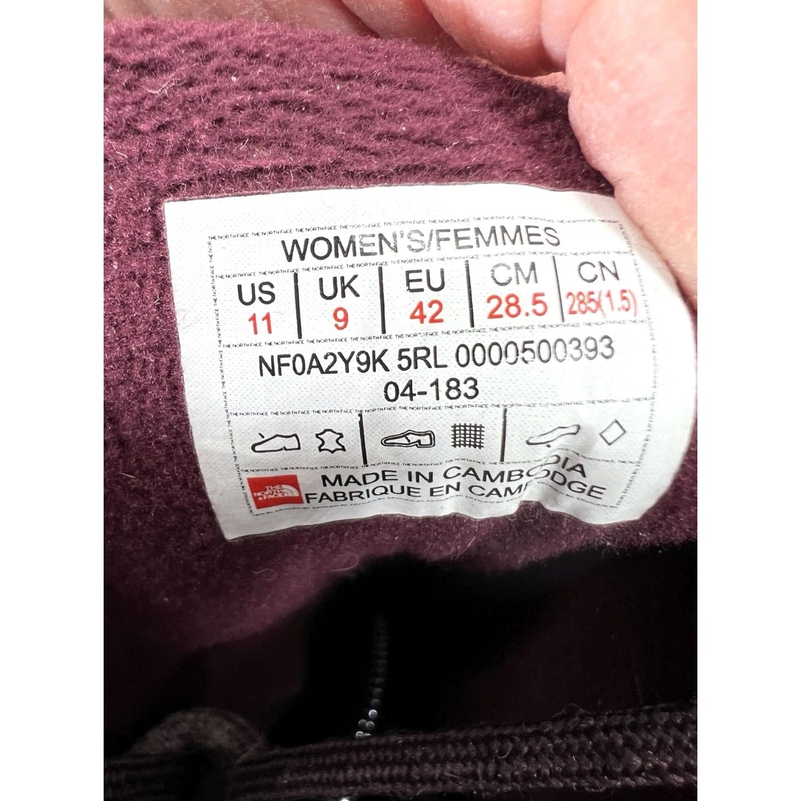 The North Face VINTAGE The North Face Purna Luxe Waterproof Boots Women’s 11 Purple Round Toe Lace Up Mid-Calf Waterproof Boots Women Mens Size US 11 / IT 41 - 6 Thumbnail