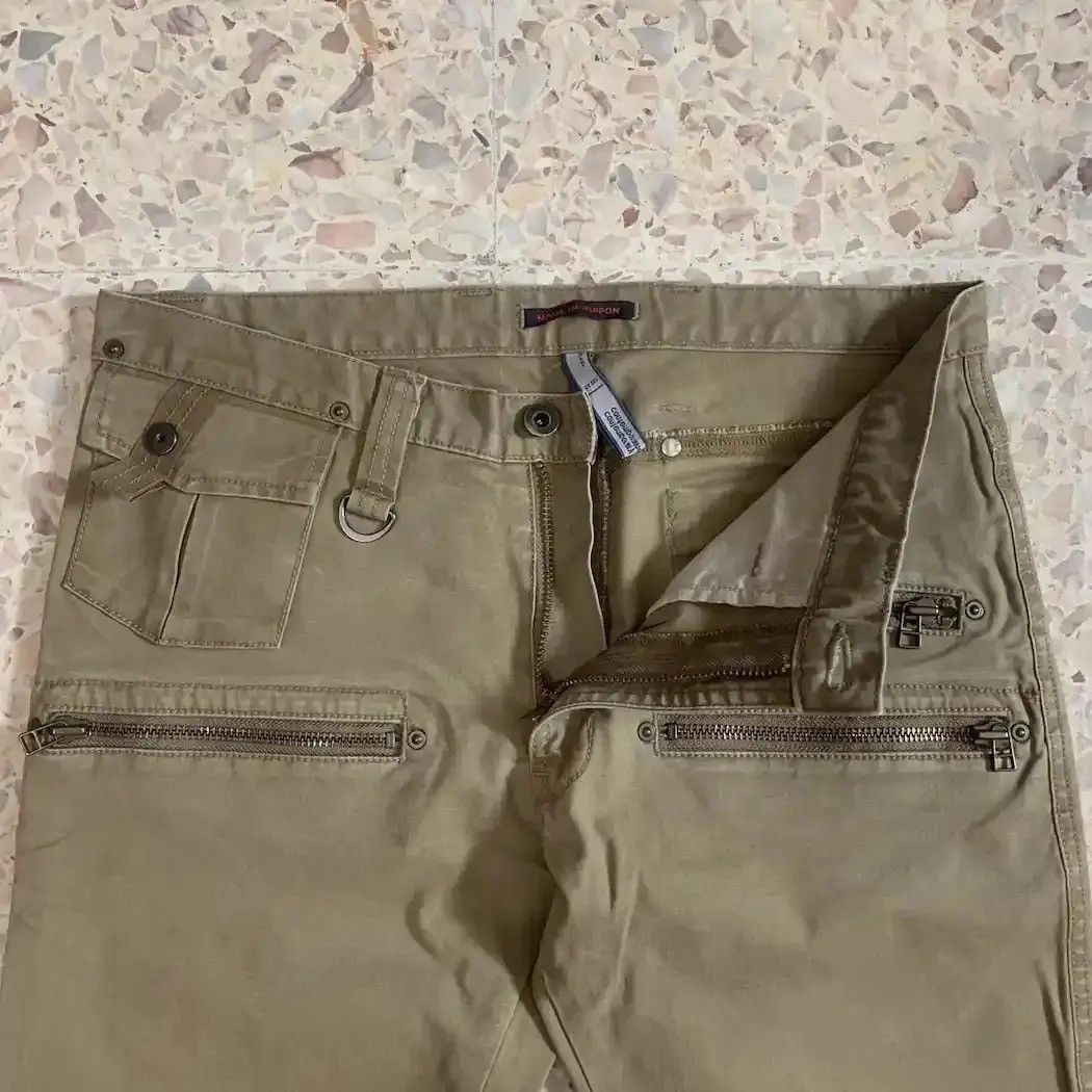 20471120 FLARES💥BLUE WAY 32x33 TROUSERS DUCKCANVAS MULTIZIPPER PANTS Size US 32 / EU 48 - 5 Thumbnail