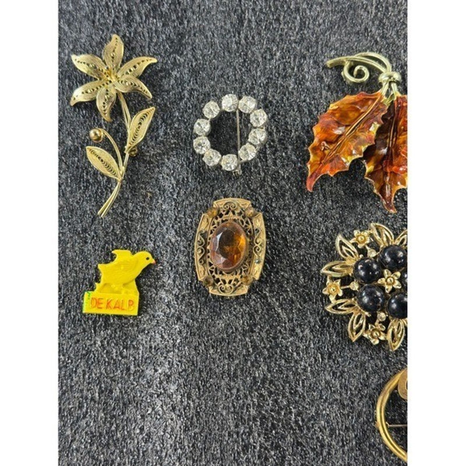 & Other Stories Vintage Brooch Pin lot 1934 Chicago Worlds Fair DeKalb 15pc Size ONE SIZE - 10 Thumbnail