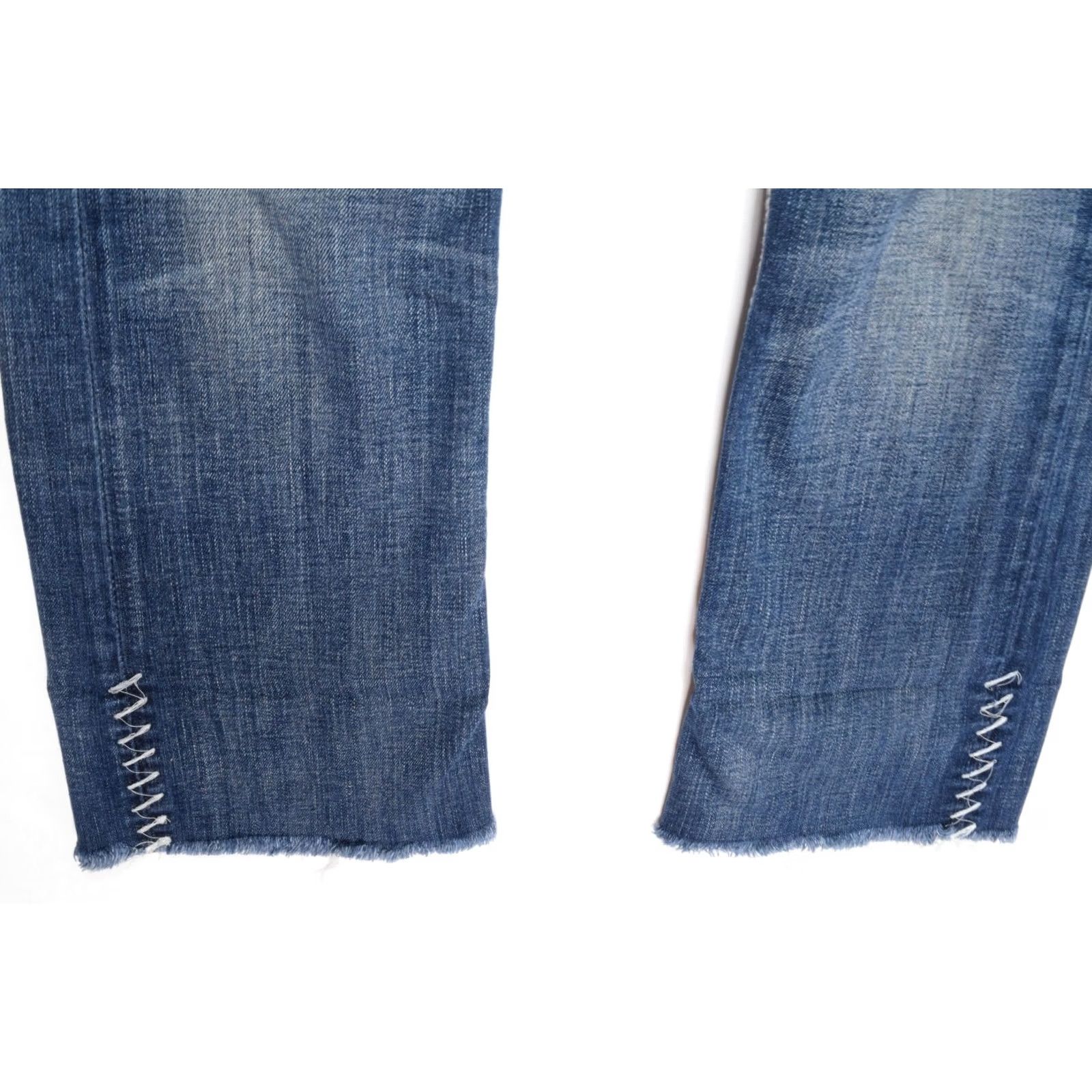 Vintage BKE Starlite Cropped Jeans Womens 27 Blue Slim Fit Low Rise Cotton Stretch Denim Jeans Size 27" / US 4 / IT 40 - 3 Thumbnail