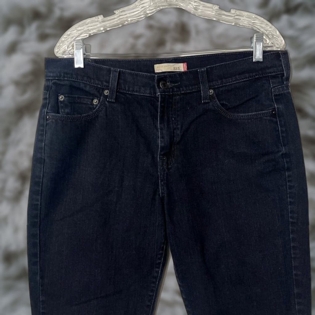 Levi's Levi's 515 Bootcut Slim Fit Denim Jeans Black Women's 12 Regular 5-Pocket Tapered Size 34" / US 12 / IT 48 - 1 Thumbnail