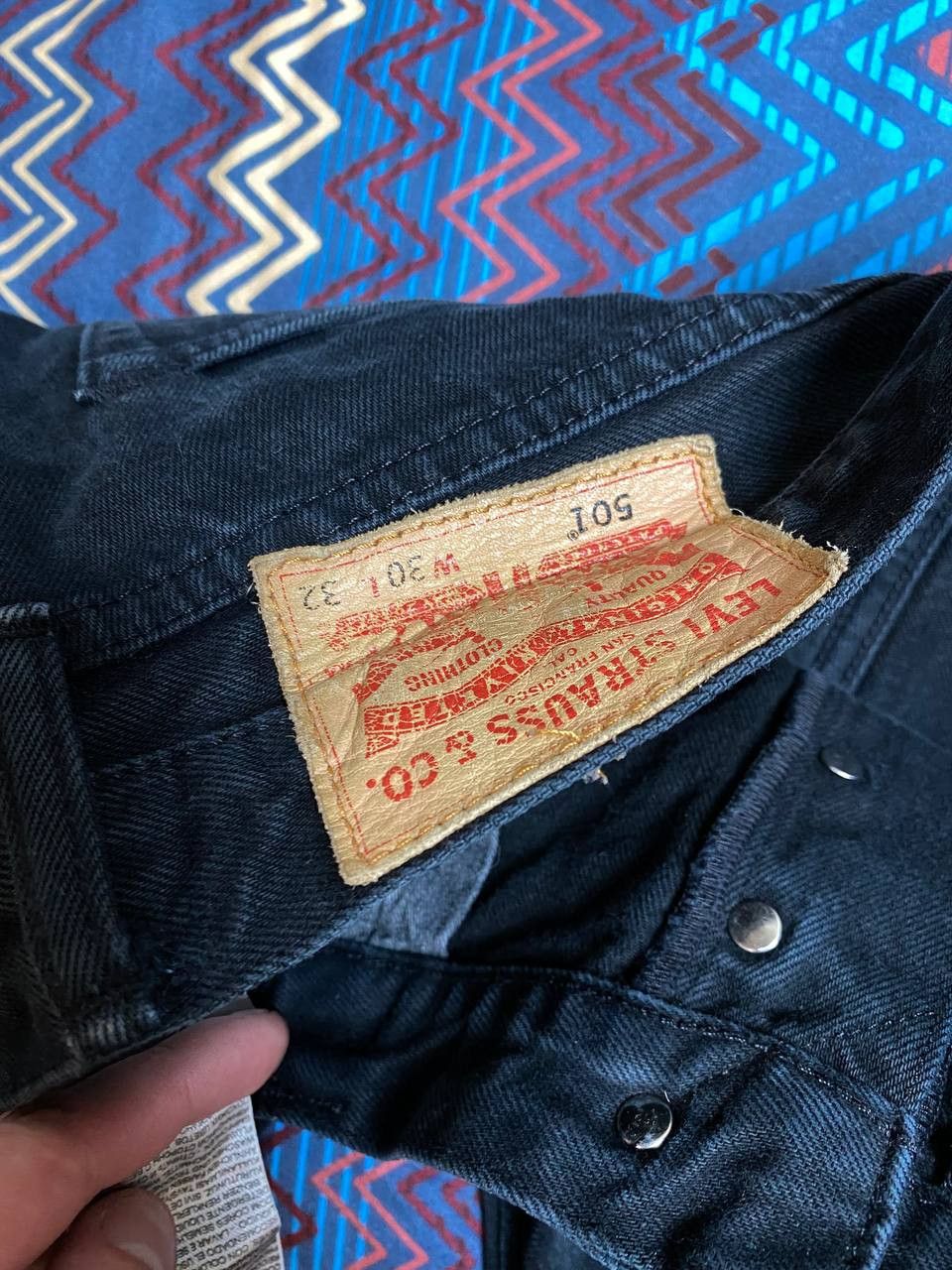 Levi's Y2K Levi's 501 logo jeans pants vintage w30 streetwear Size US 30 / EU 46 - 4 Thumbnail