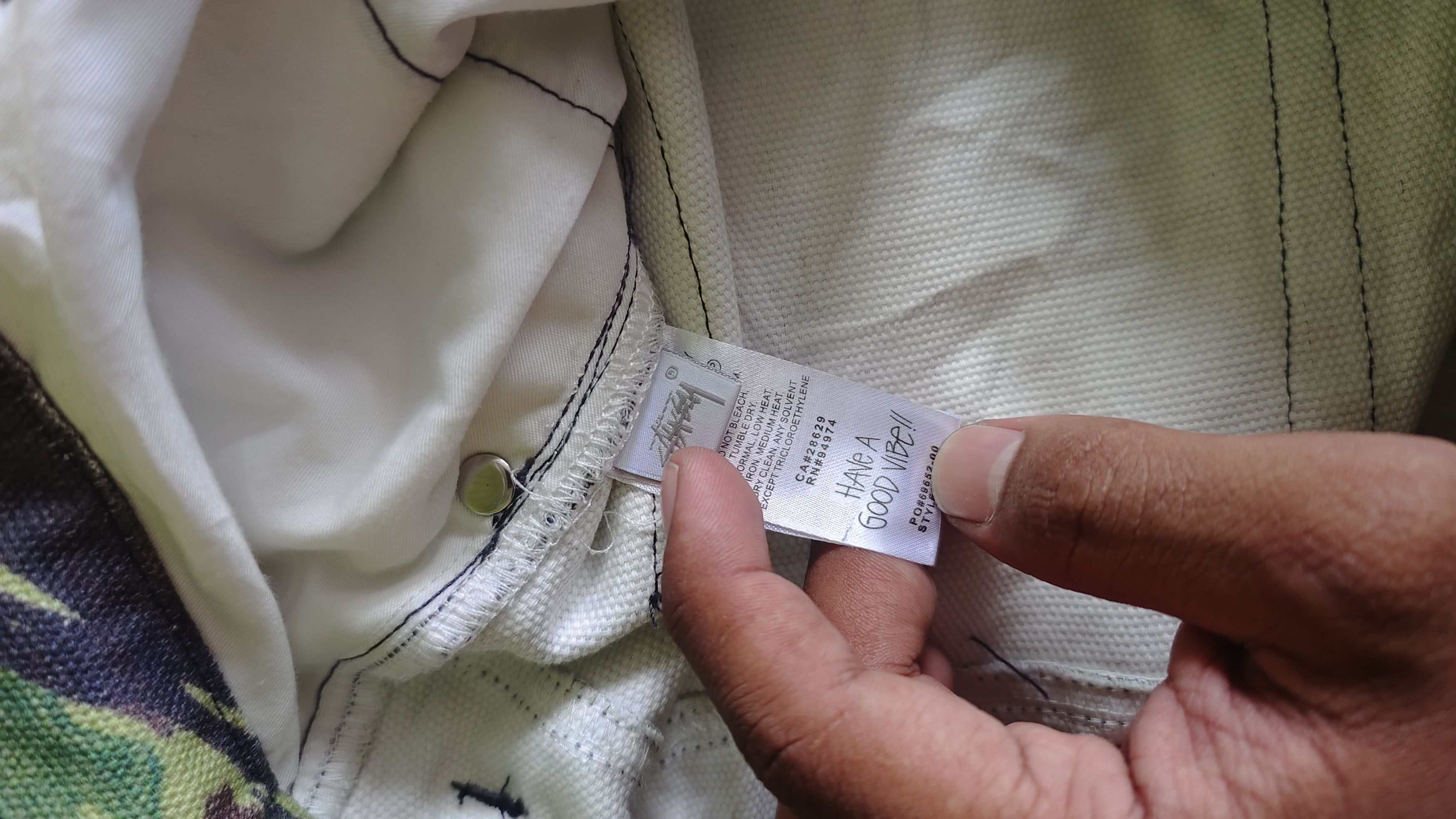 Hypebeast × Stussy Stussy x Lucien Smith Tigris Canvas Big Ol Jeans Size US 32 / EU 48 - 9 Thumbnail