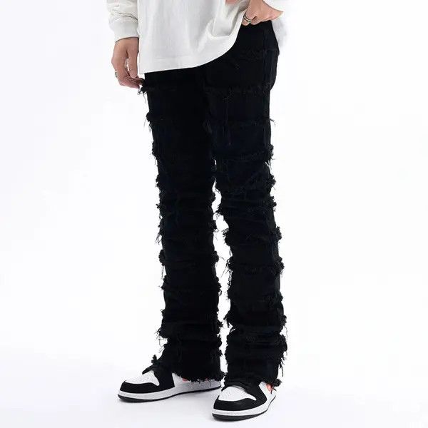 Vintage Yuuka x Hatsu yuppie ripped flared punk damaged jeans Size US 30 / EU 46 - 2 Thumbnail