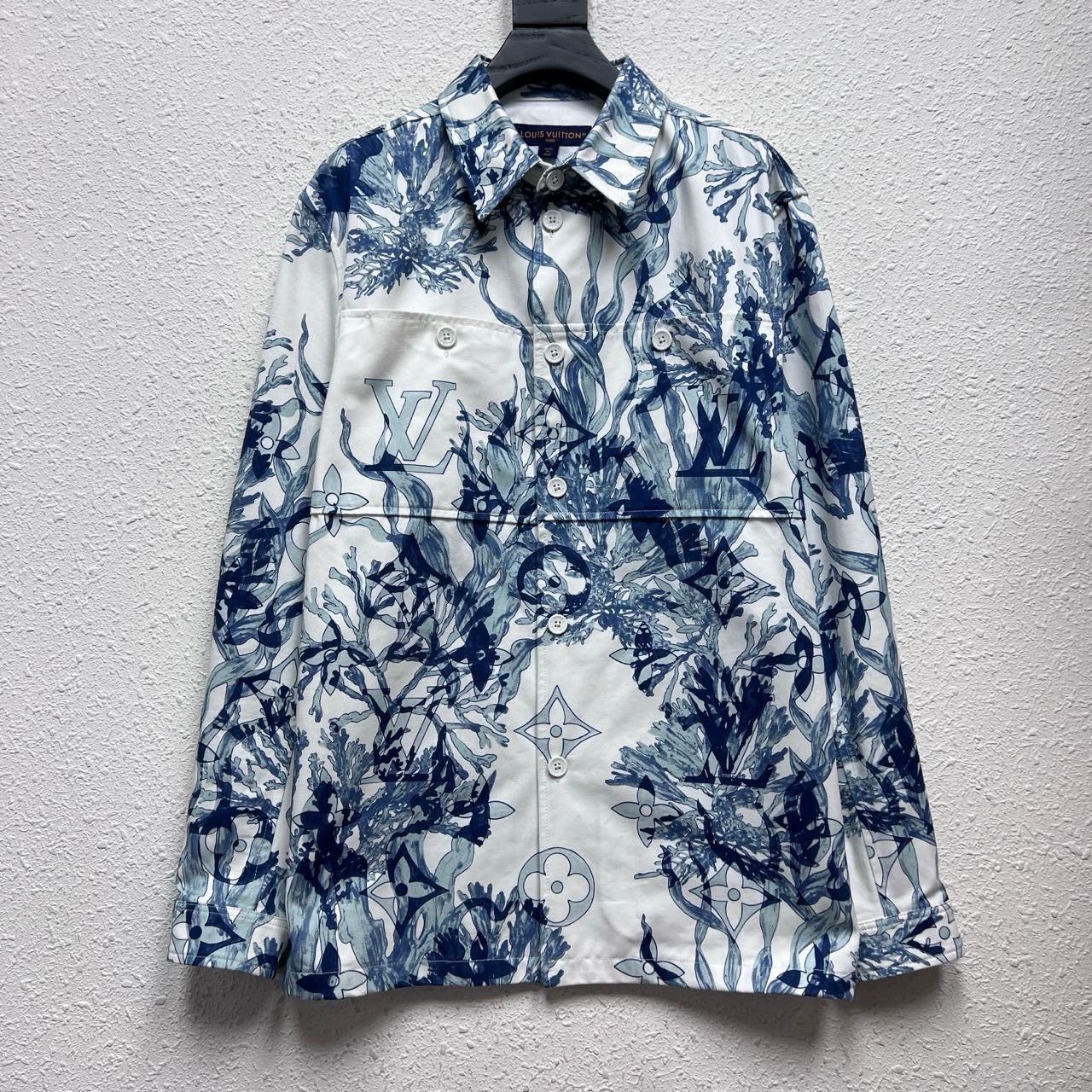 louis vuitton logo long sleeve shirt