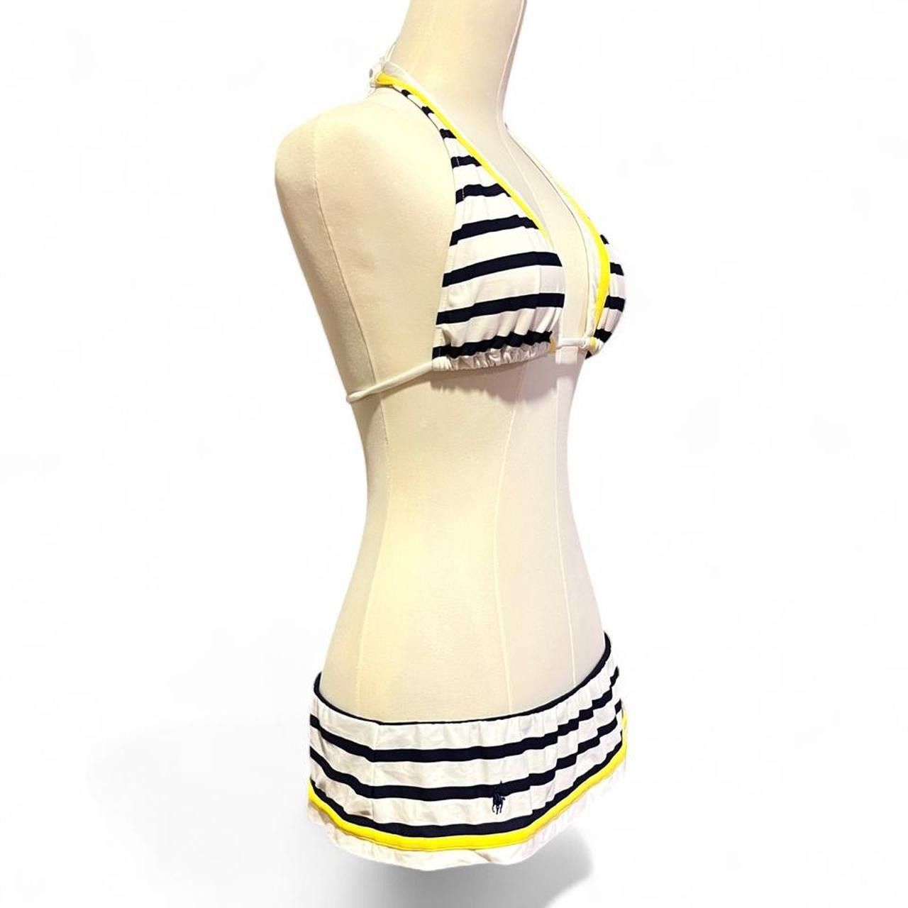 Ralph Lauren Vtg Y2K Ralph Lauren low waisted sailor striped bikini set Size L / US 10 / IT 46 - 2 Thumbnail