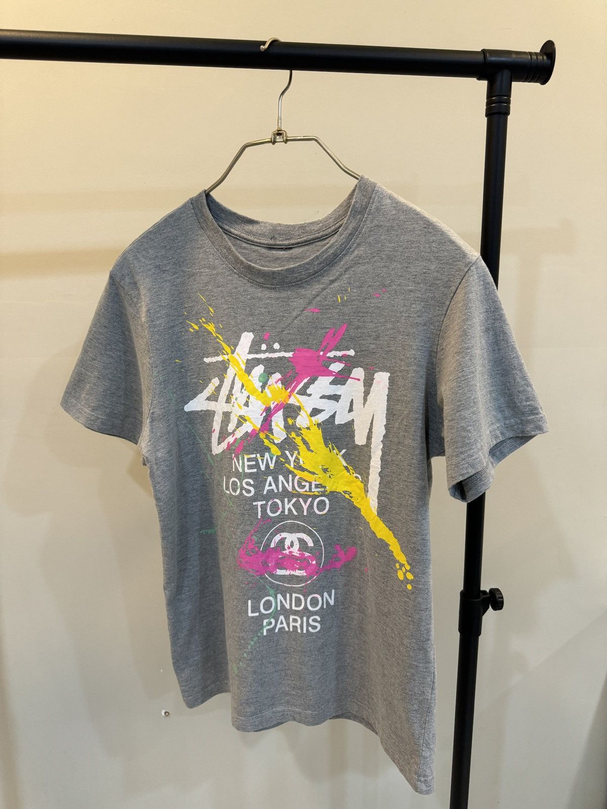 Stussy Stussy Tour Paint Splatter Tee Size US M / EU 48-50 / 2 - 1 Thumbnail