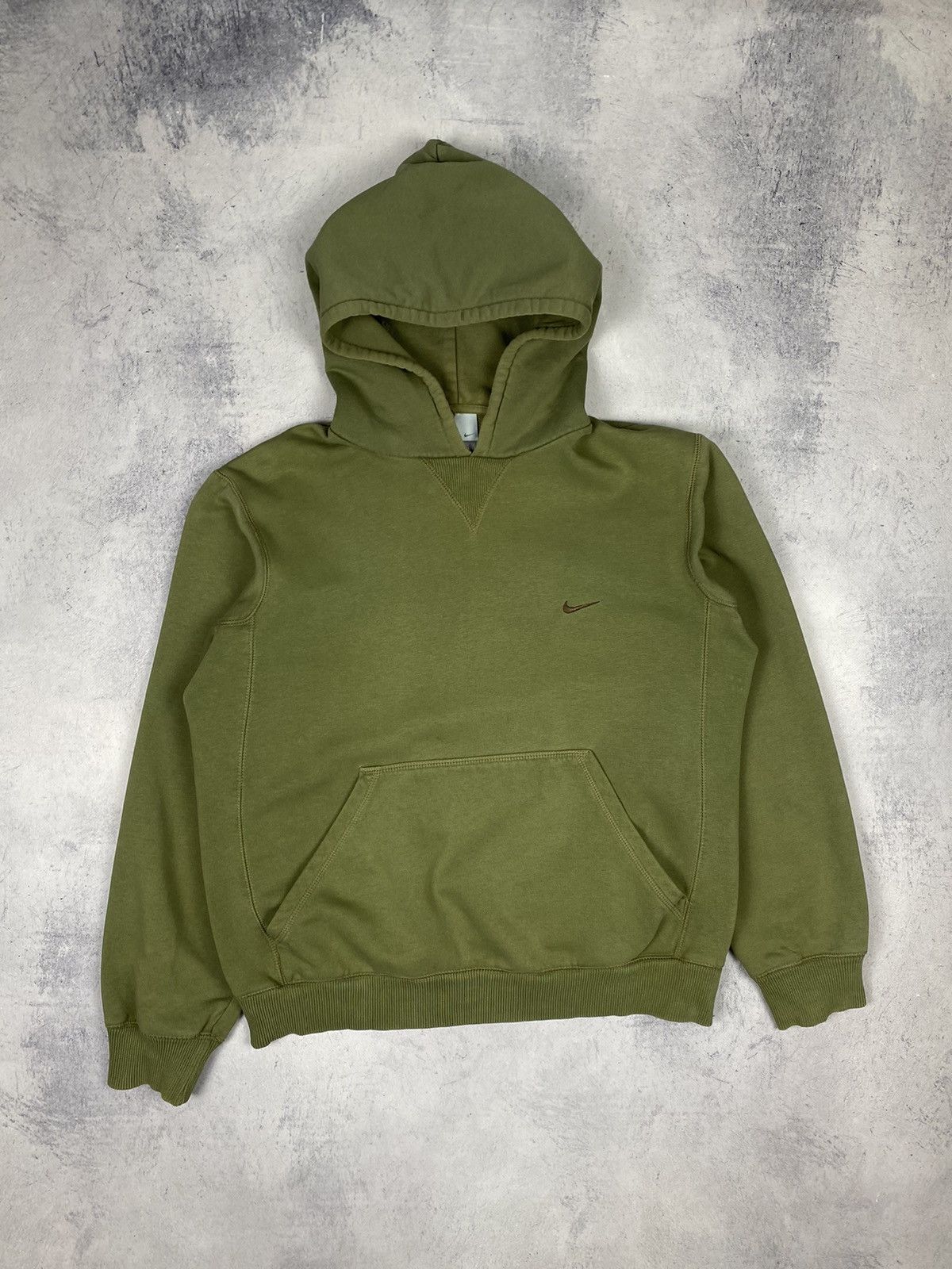 Nike Vintage 00s Nike Swoosh Hoodie y2k drill Size US M / EU 48-50 / 2 - 3 Thumbnail