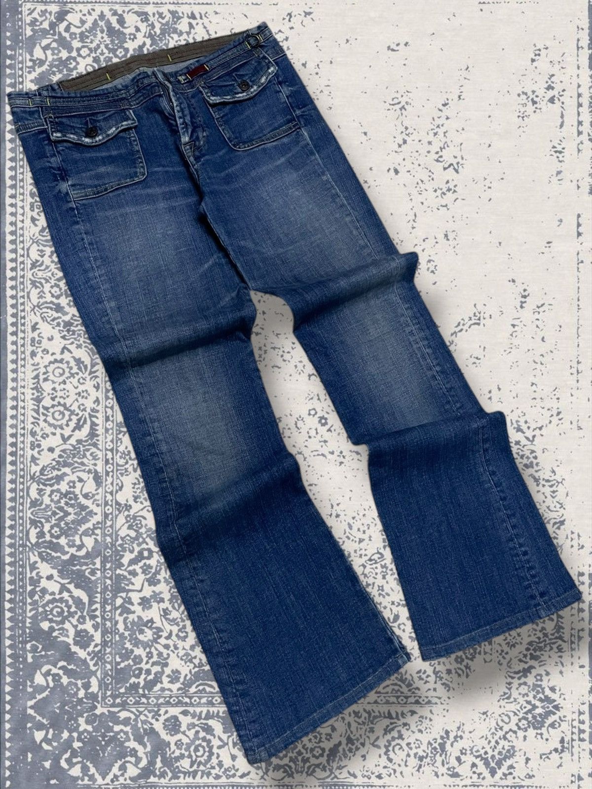 Designer × Japanese Brand × Vintage Vintage 1990s Designer Marithe Francois Girbaud Flared Denim Size US 29 - 2 Thumbnail