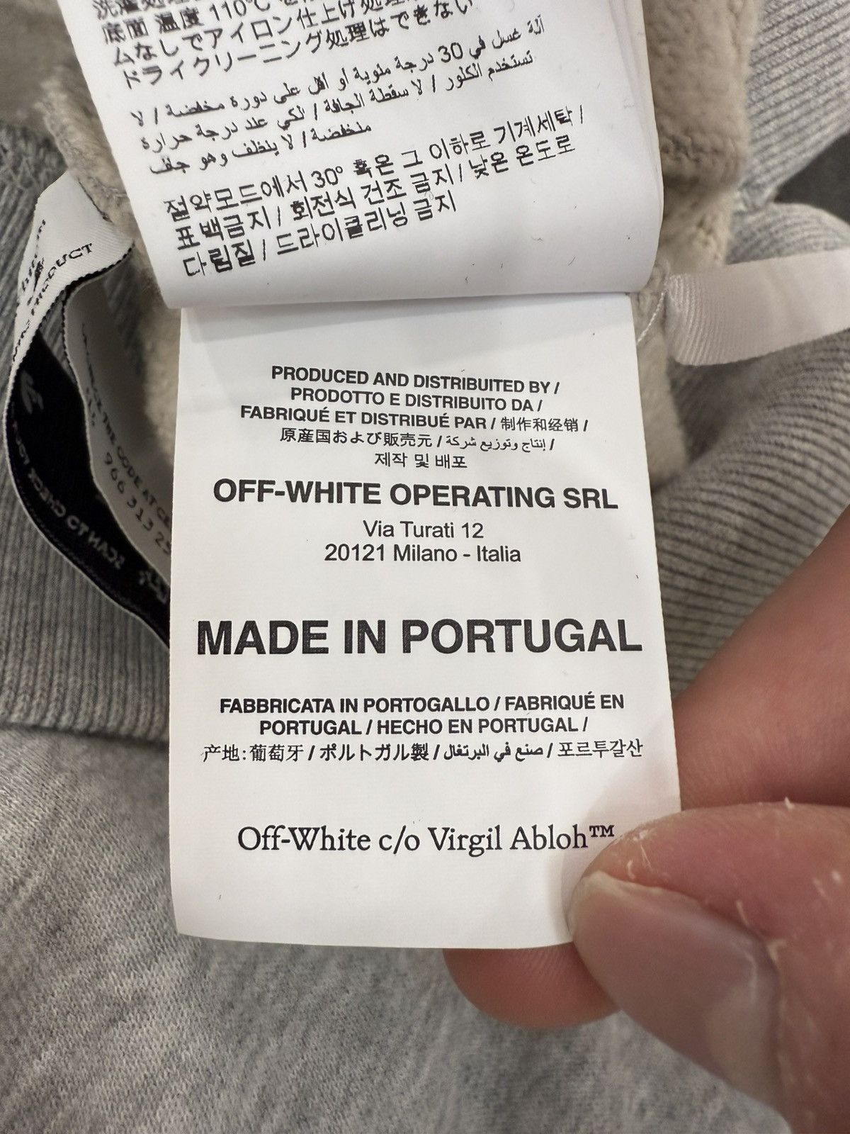Off-White Off-White Grey Hoodie Size US XL / EU 56 / 4 - 14 Thumbnail