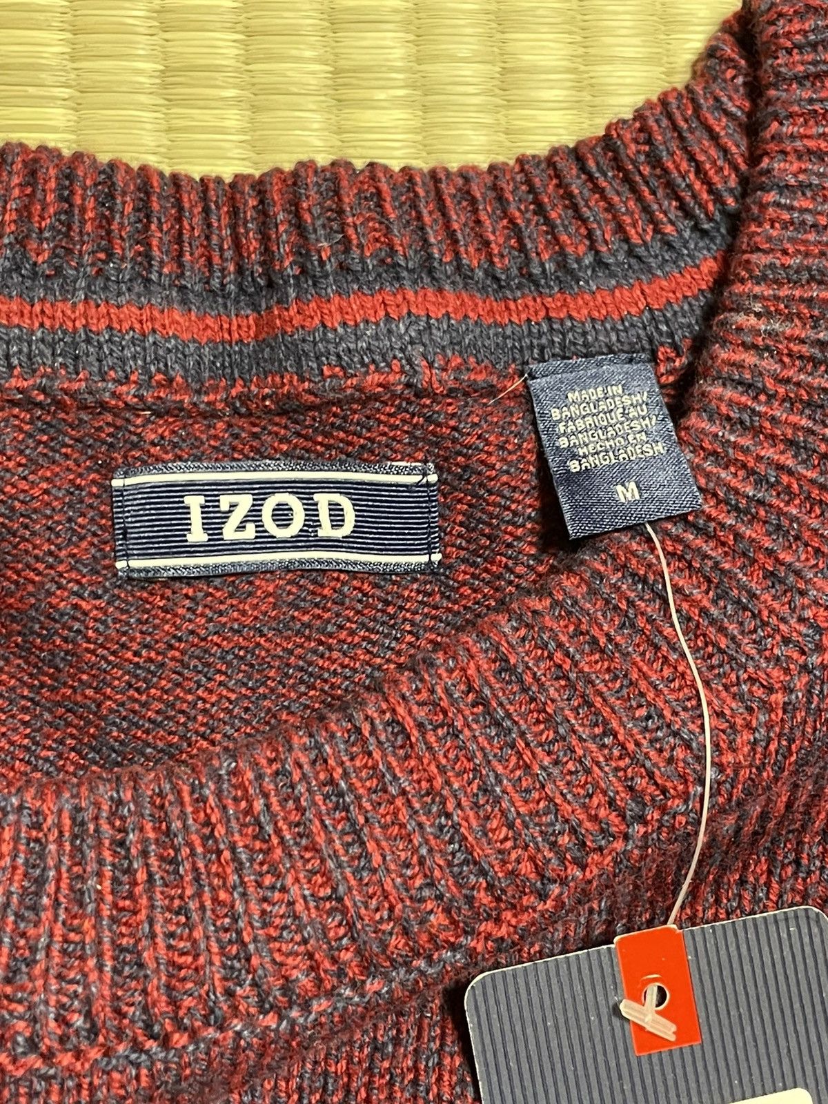 Izod Izod Men's Long Sleeve Crew Neck Solid Sweater, Red, Medium Size US M / EU 48-50 / 2 - 5 Thumbnail