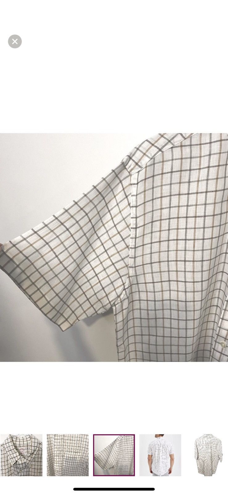 Brooks Brothers BROOKS BROTHERS Irish Linen Original Polo Short Sleeve Plaid Size US M / EU 48-50 / 2 - 9 Thumbnail