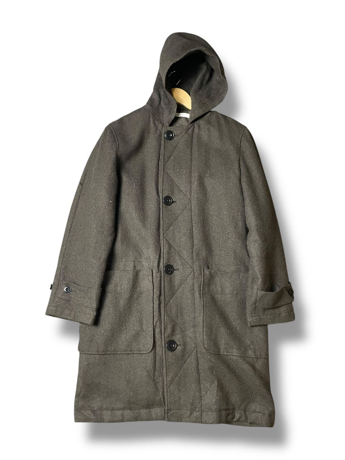 Lemaire × Uniqlo × Vintage Uniqlo x Lemaire Wool Overcoat Hoodie (111) Size US L / EU 52-54 / 3 - 1 Thumbnail