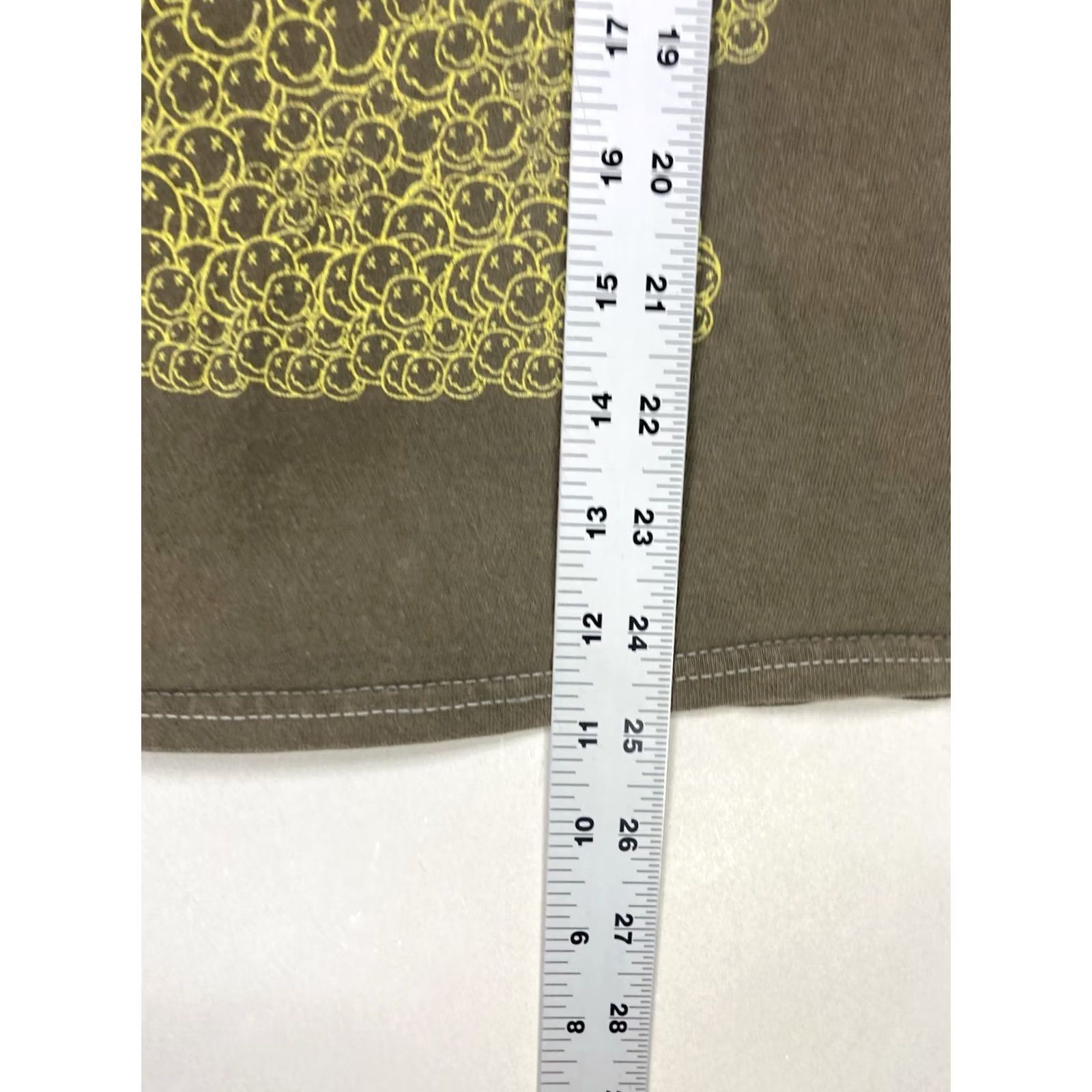 Olive Nirvana Graphic T-shirt Women Small Olive Green Short Sleeve Music Shirt XS? Size S / US 4 / IT 40 - 7 Thumbnail