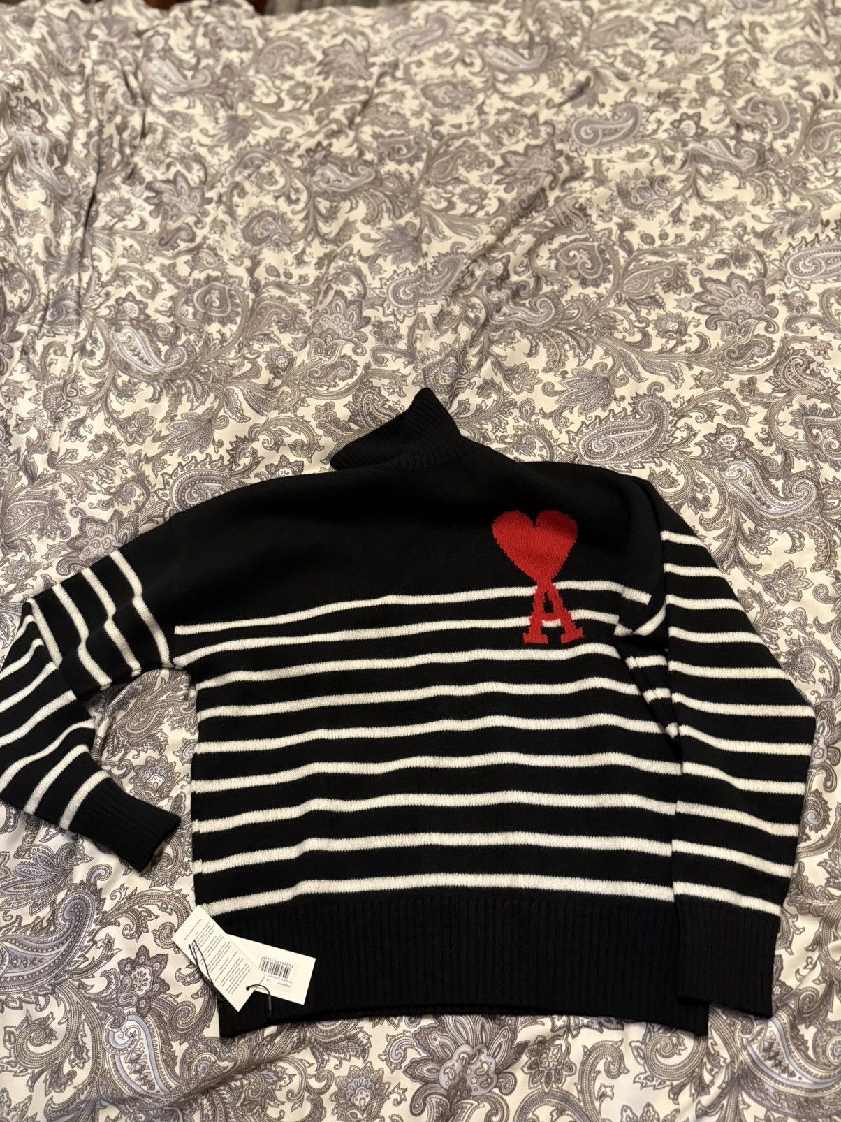 AMI Ami Paris Striped Sweater Size US M / EU 48-50 / 2 - 4 Thumbnail