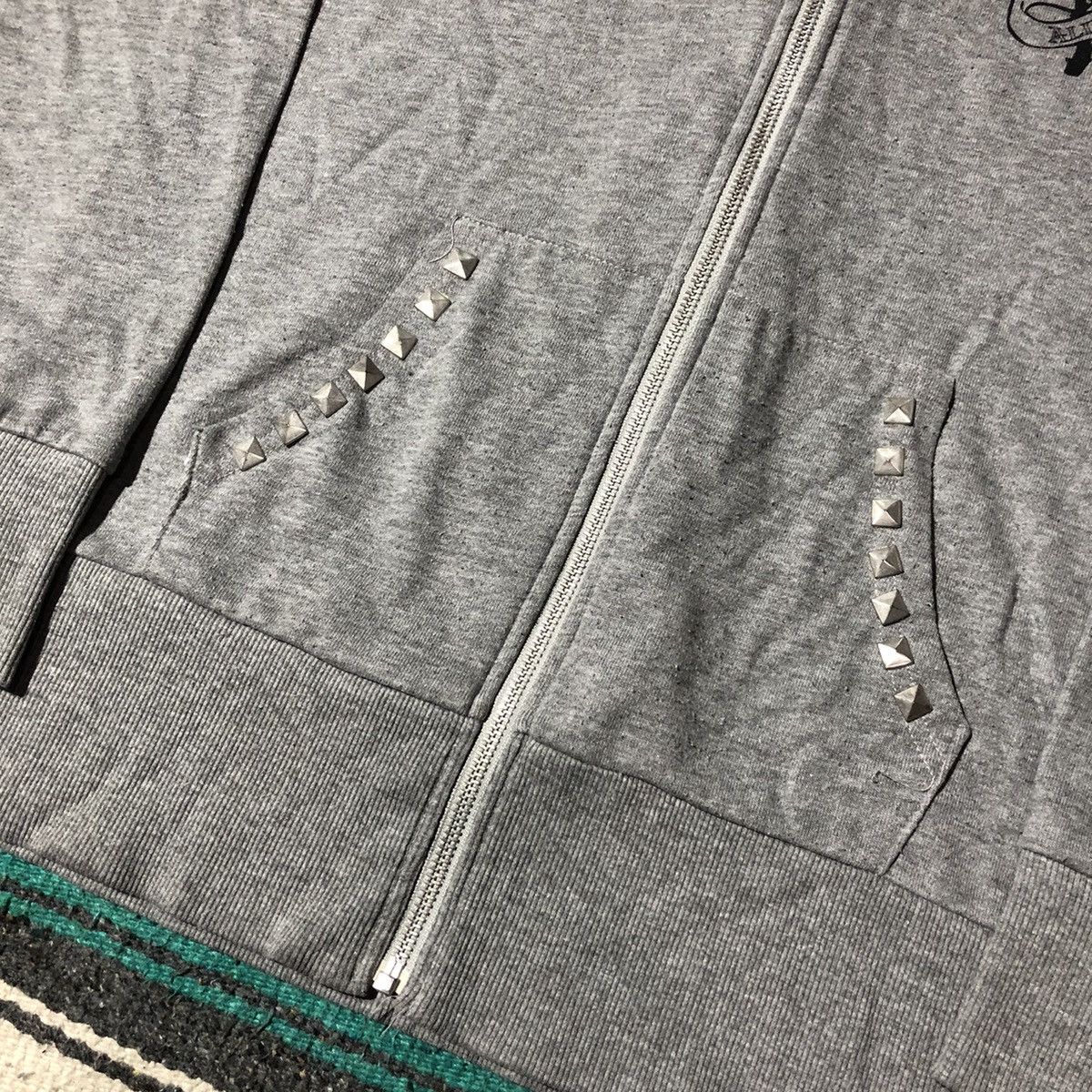 Beauty Beast Glad News Skeleton Studded Thermal Zip Hoodie Size US L / EU 52-54 / 3 - 10 Thumbnail