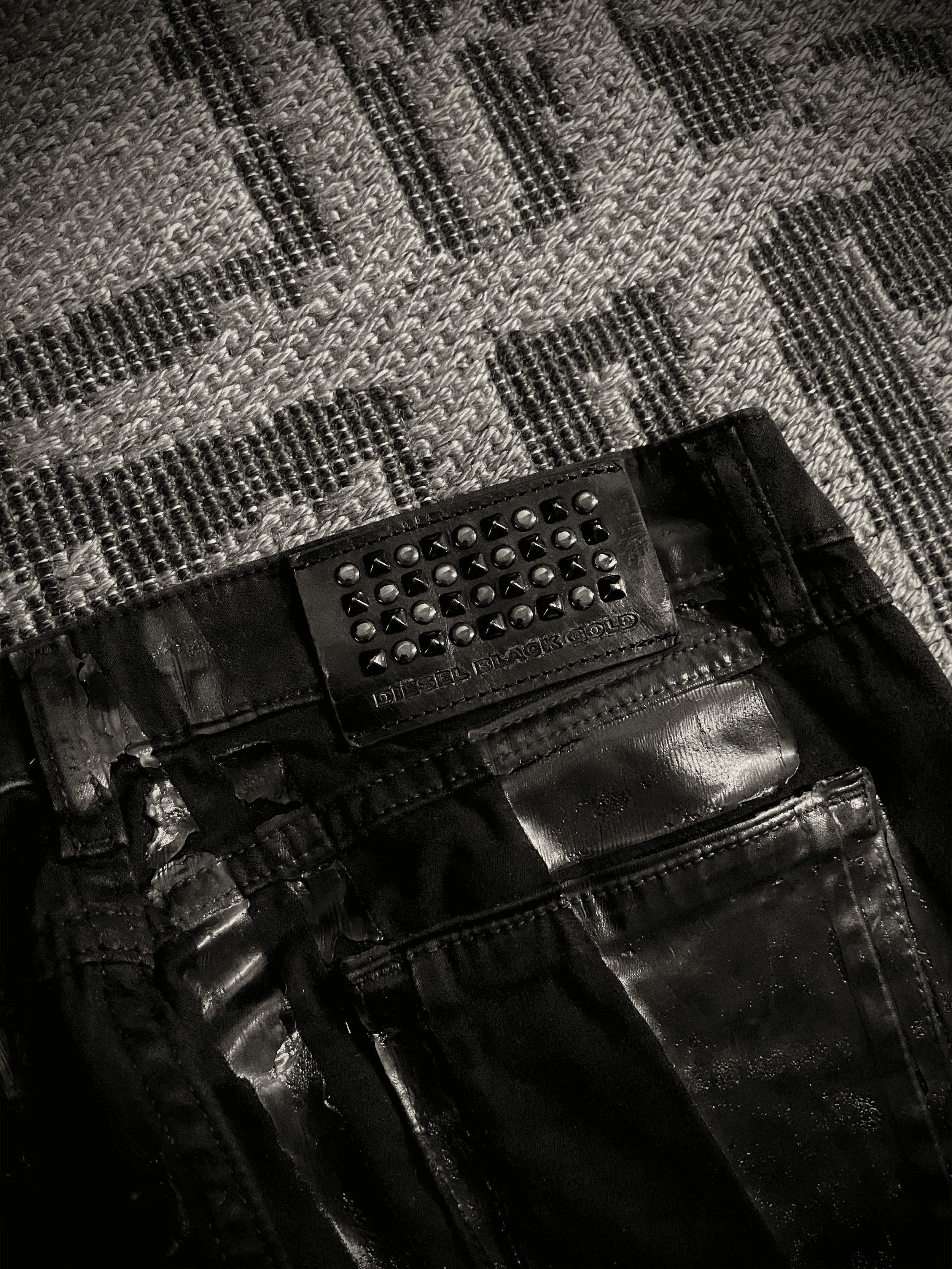 Diesel Diesel Black Gold Biker Coated Jeans Size US 28 / EU 44 - 10 Thumbnail