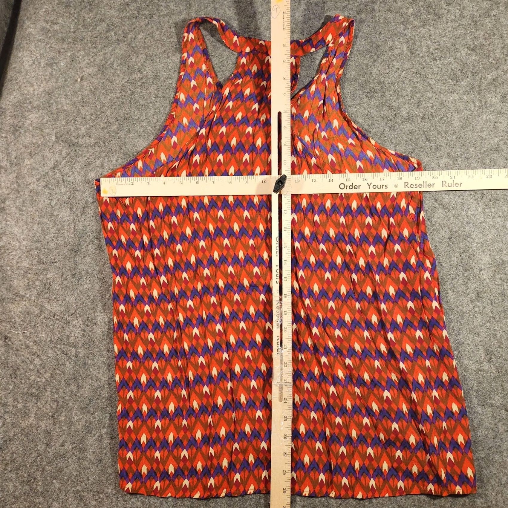 Lucky Brand VINTAGE? Lucky Brand Dress Womens XL Red Multi Racerback Sleeveless Pockets Geo Print Size XL / US 12-14 / IT 48-50 - 5 Thumbnail