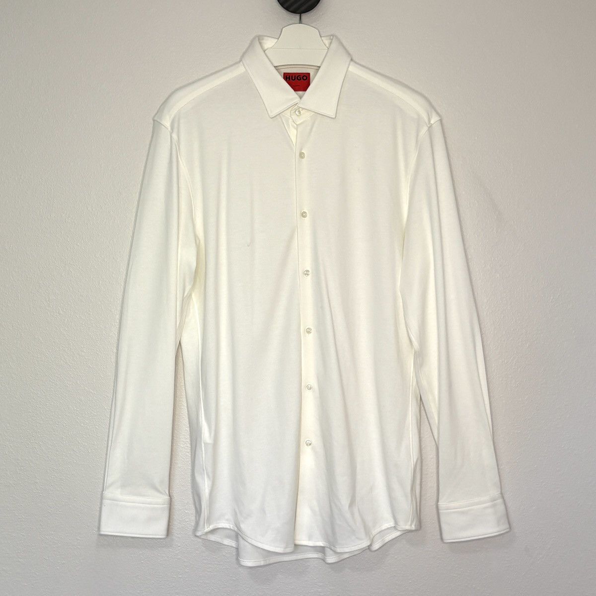 Hugo Boss Knit Button Up Shirt Size US L / EU 52-54 / 3 - 1 Thumbnail