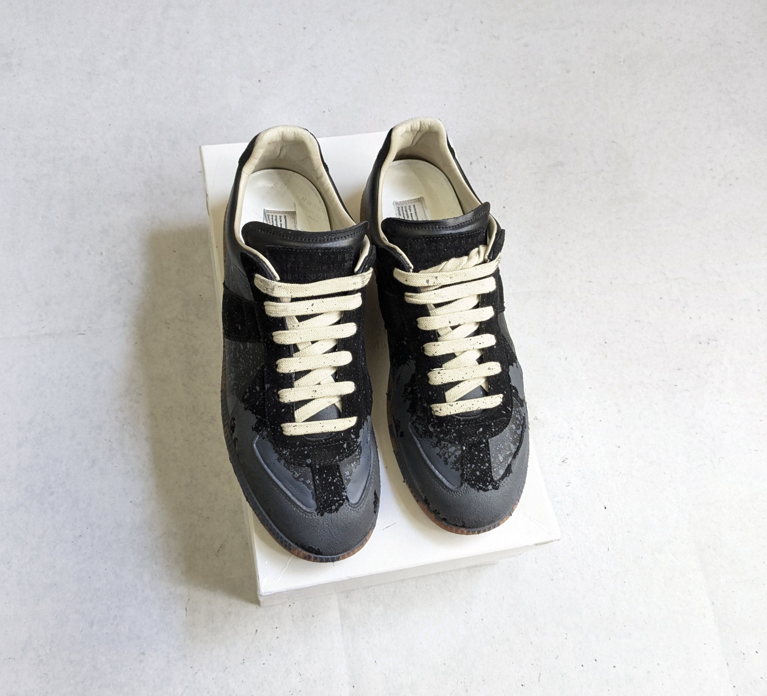 Maison Margiela Maison Margielas Replica GAT Black Gray 9 42 Low Tops Gum Size US 9 / EU 42 - 1 Thumbnail