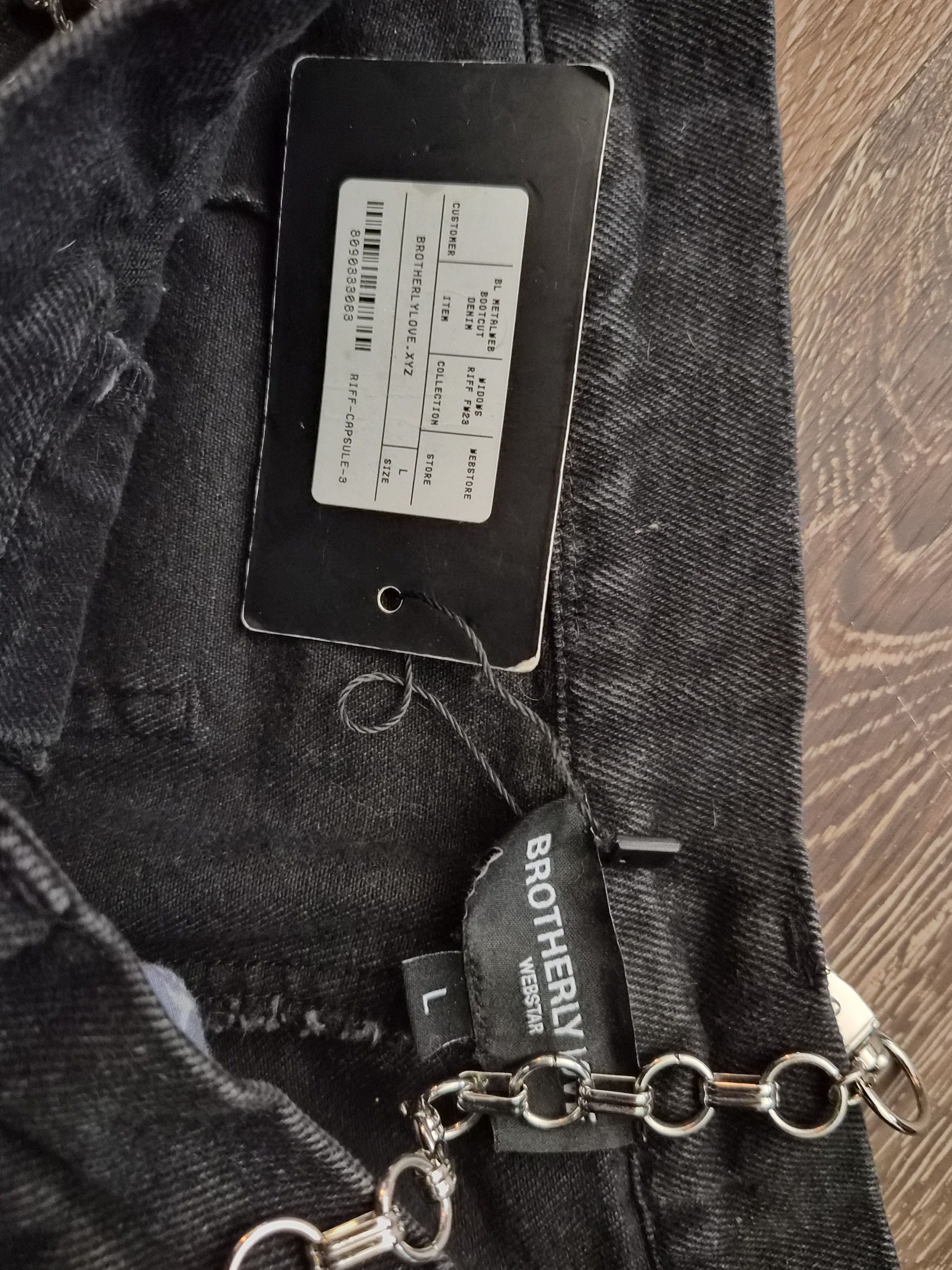 Brotherly Love MetalWeb BootCut Denim Size US 32 / EU 48 - 3 Thumbnail