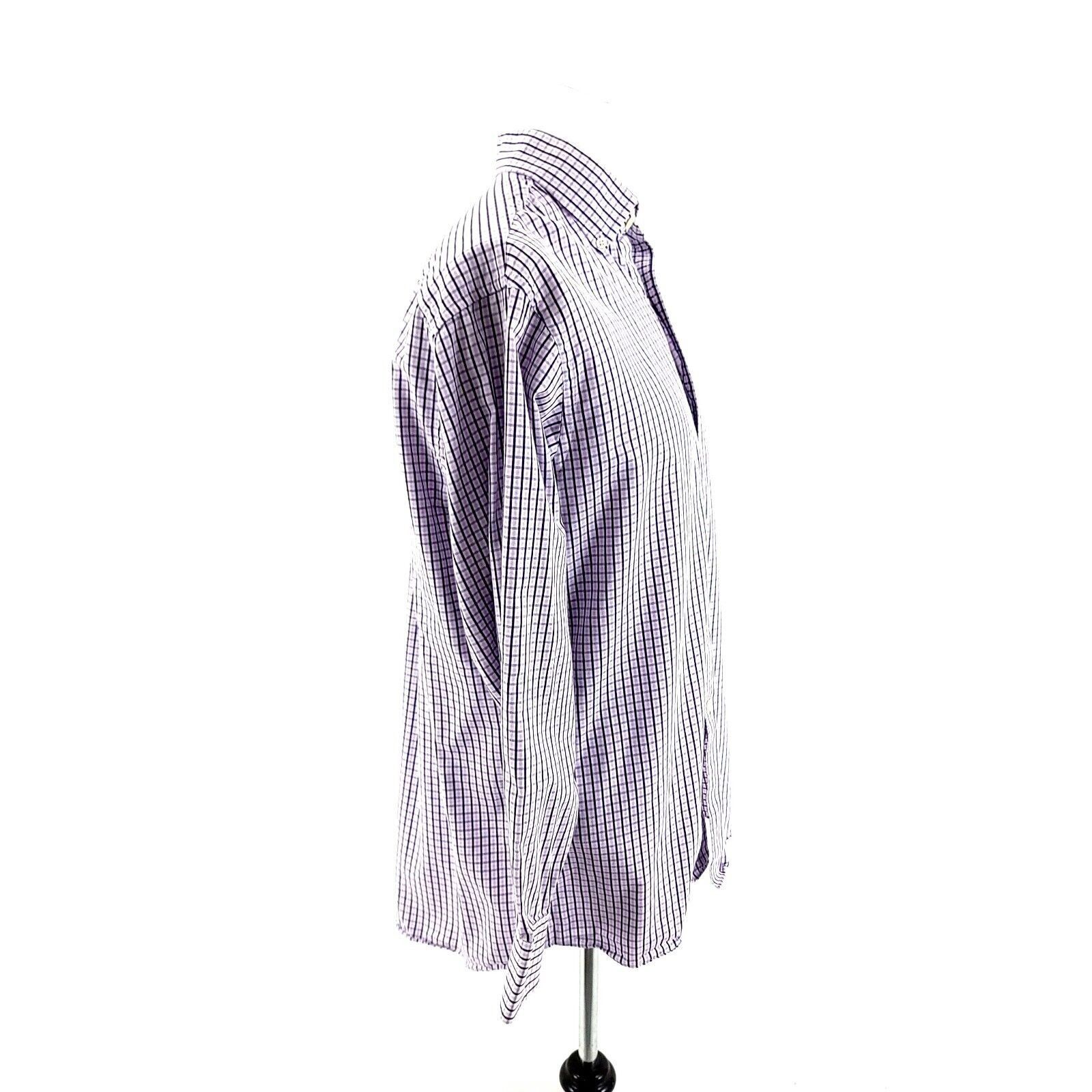 Michael Kors Michael Kors Purple Plaid 15.5 32/33 Button Down Shirt Long Size US M / EU 48-50 / 2 - 5 Thumbnail