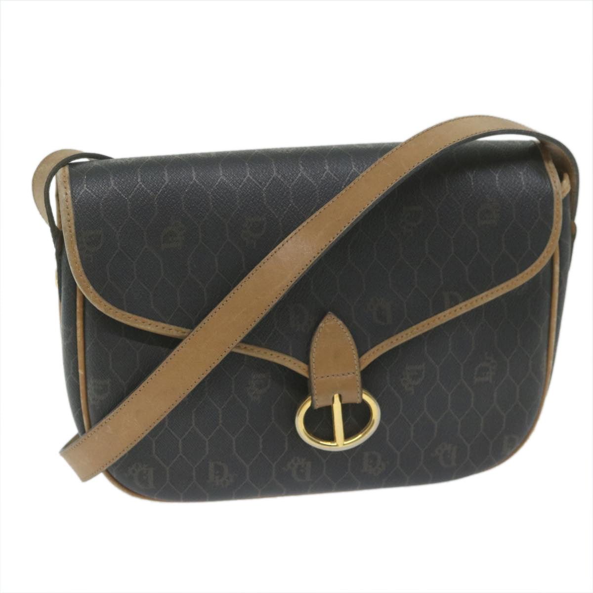 Dior DIOR Honeycomb Canvas Shoulder Bag Pvc Black Size ONE SIZE - 1 Thumbnail