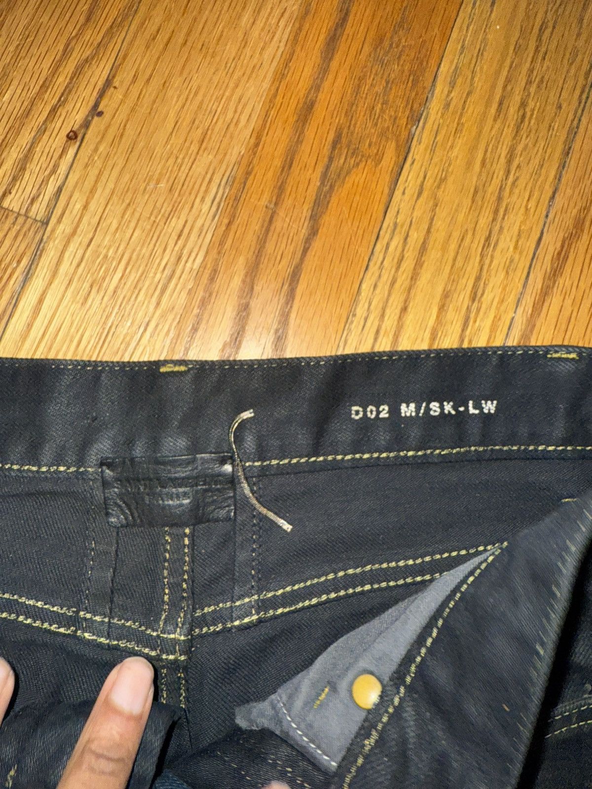 Hedi Slimane × Saint Laurent Paris × Yves Saint Laurent Saint Laurent Paris FW14 Oil Stain Denim Size US 27 - 4 Thumbnail