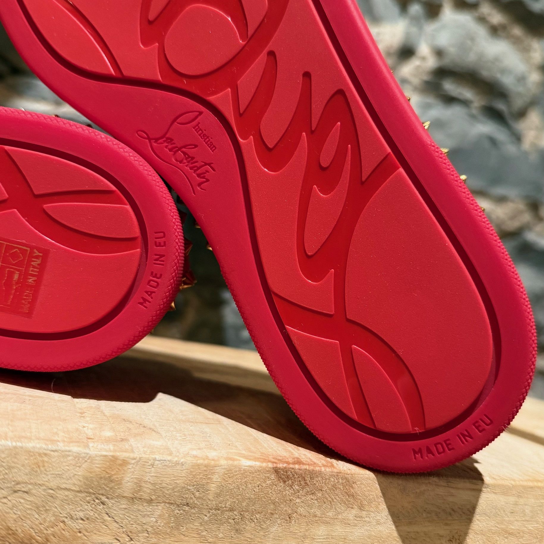 Christian Louboutin Christian Louboutin Red Suede Pik Boat Spike Sneakers Size US 9 / IT 39 - 6 Thumbnail
