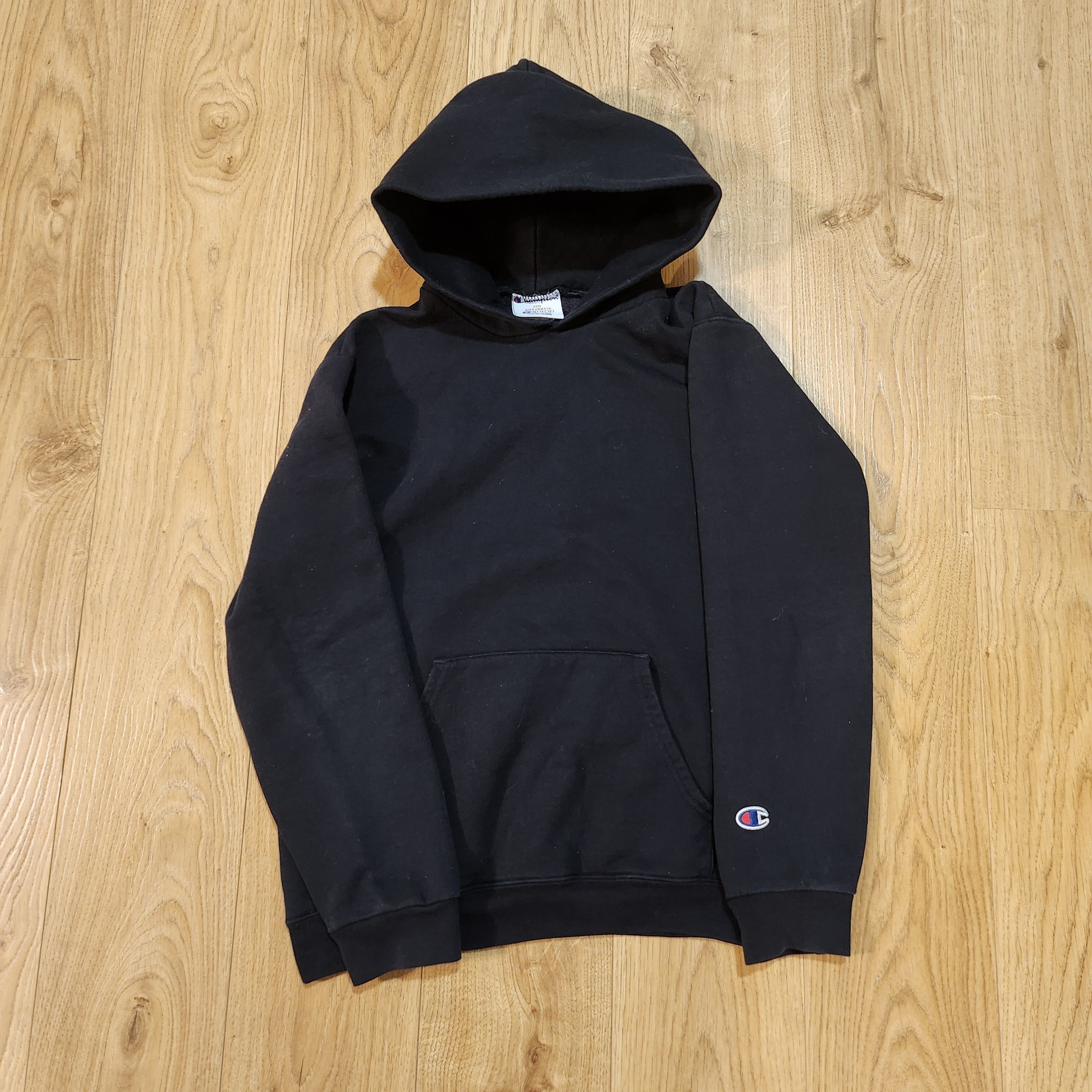 Champion Black Embroidery Basic Hoodie Size US S / EU 44-46 / 1 - 1 Thumbnail