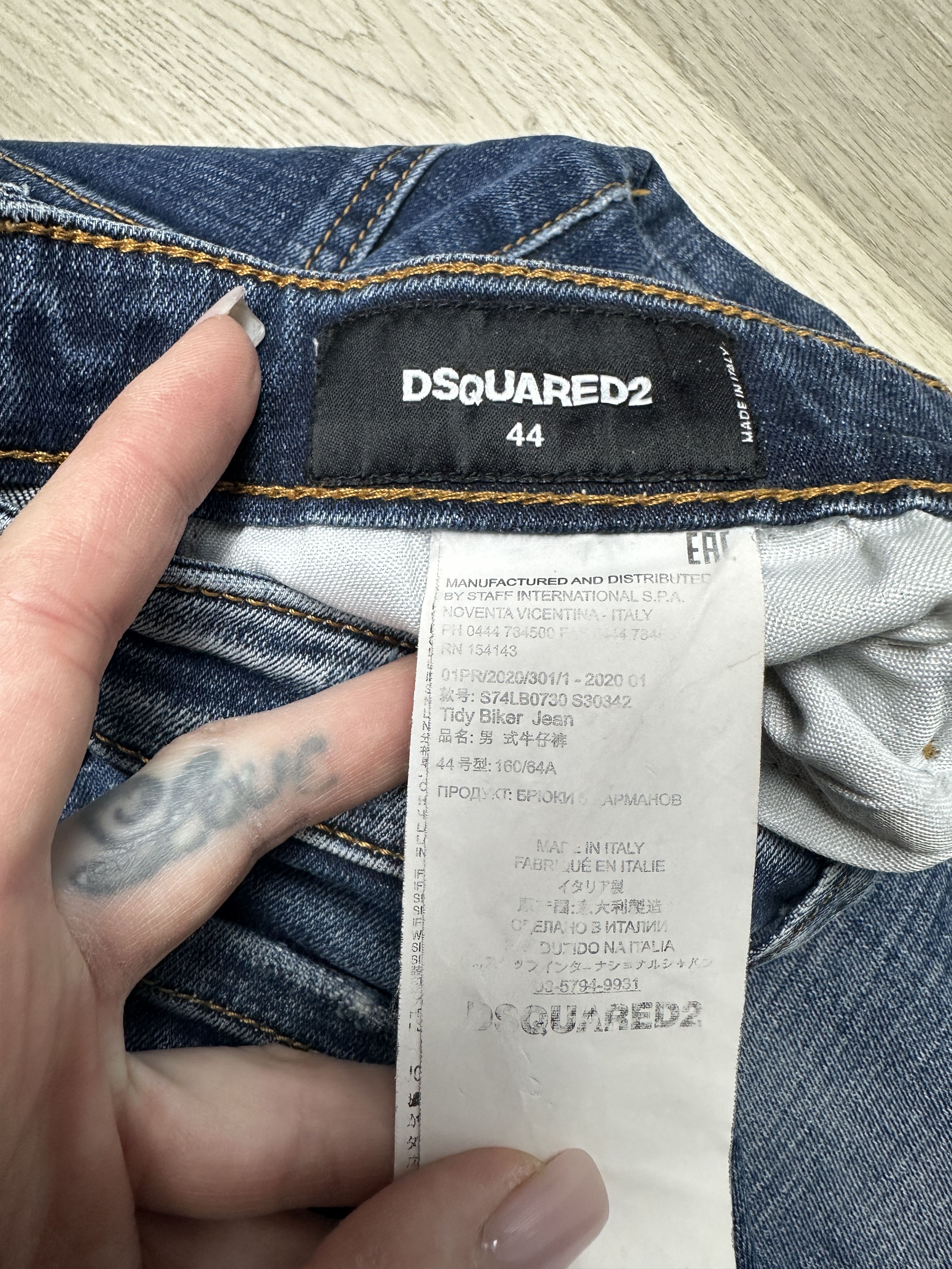 Dsquared2 Dsquared2 Tidy Biker Mens Denim Pants Jeans Size US 28 / EU 44 - 5 Thumbnail