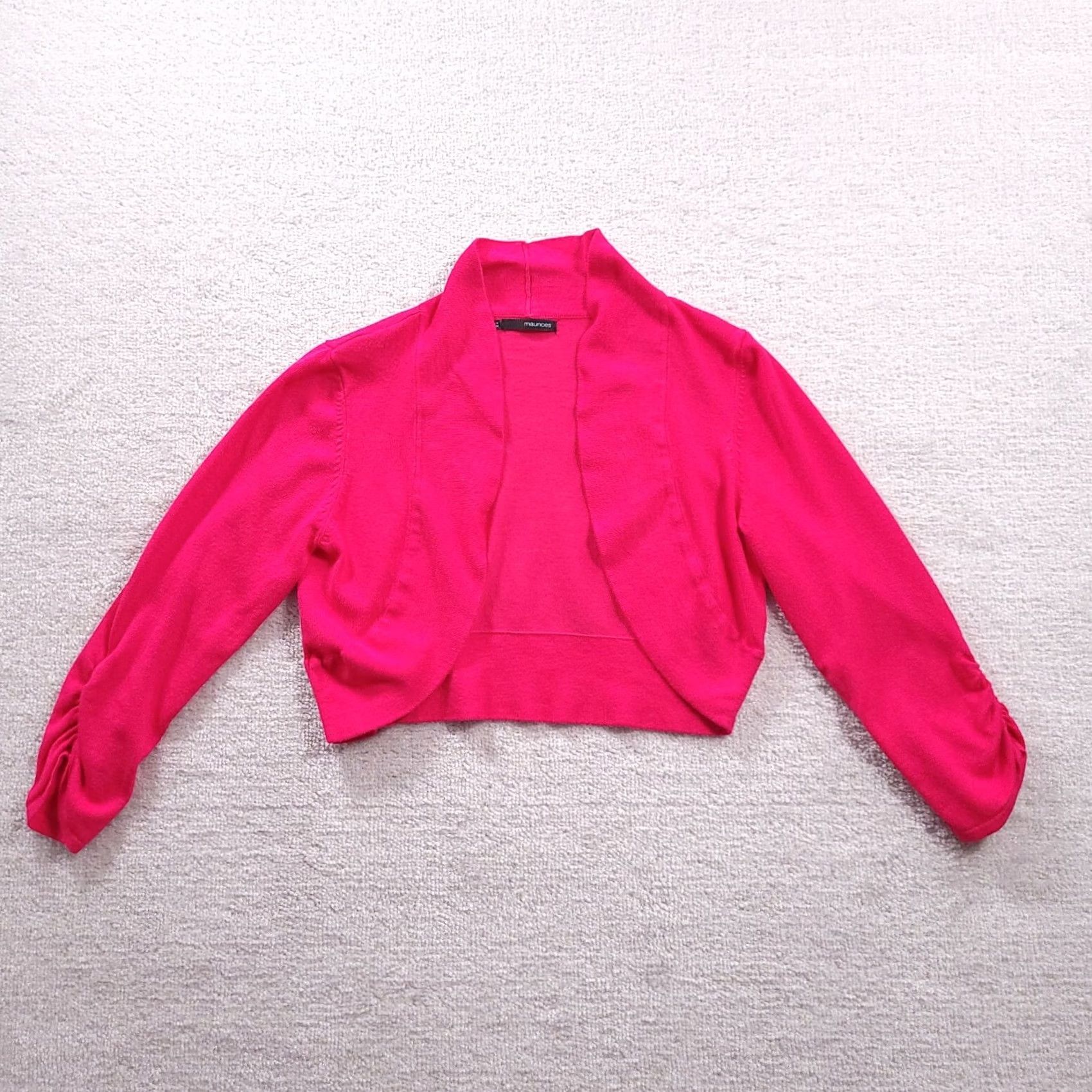 Vintage Maurices Womens Pink Cardigan Sweater Size Large Size S / US 4 / IT 40 - 2 Thumbnail