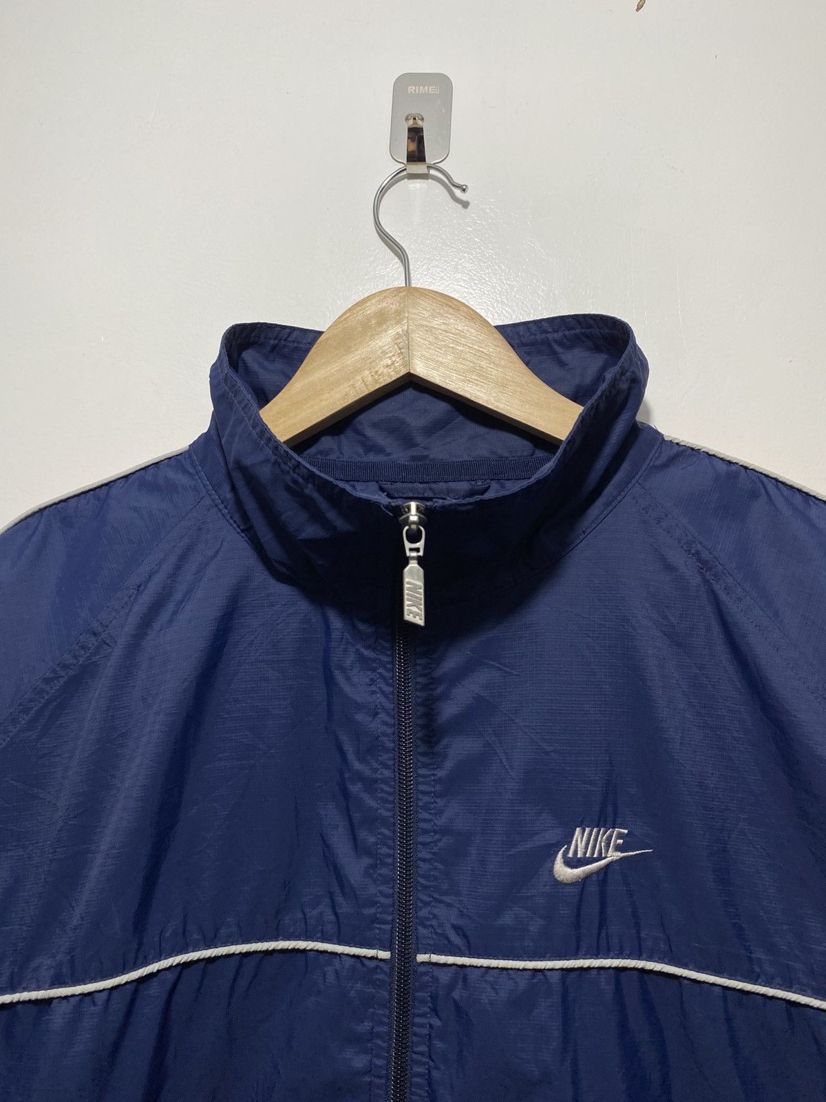 Nike VINTAGE y2k NIKE TRACK ZIP-UP NYLON JACKET Size US L / EU 52-54 / 3 - 3 Thumbnail