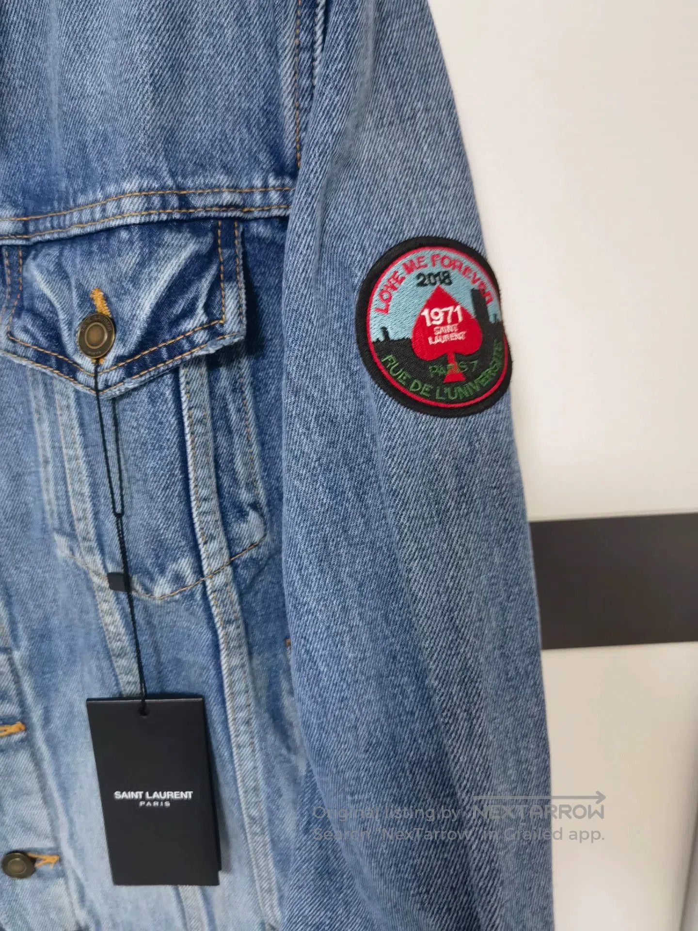 Saint Laurent Paris Saint Laurent Washed Denim Jacket. Size US S / EU 44-46 / 1 - 2 Thumbnail