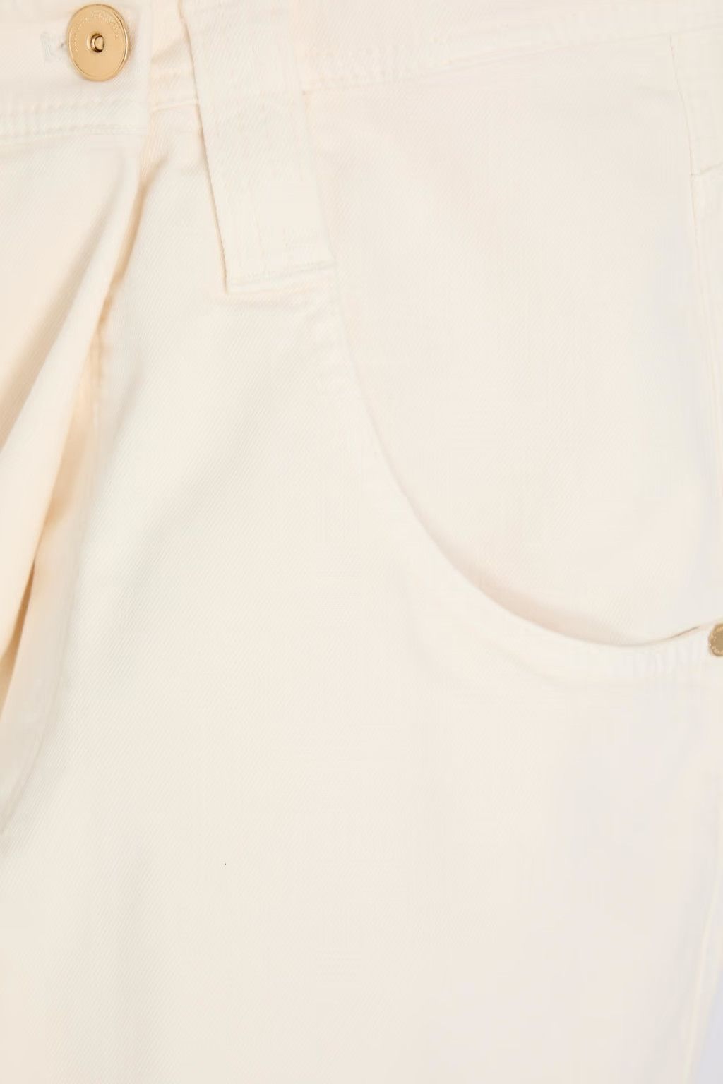 Brunello Cucinelli o1y0725 Denim Short in Ivory Size 26" / US 2 / IT 38 - 4 Thumbnail